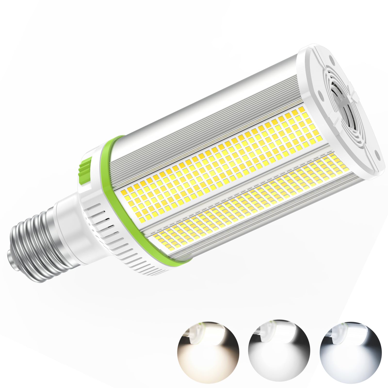 YAKADE Horizontal Mount 120W LED Corn Light Bulb Color & Wattage Selectable LED Shoebox Retrofit Lamp 100-277V Rotatable E39 Mog