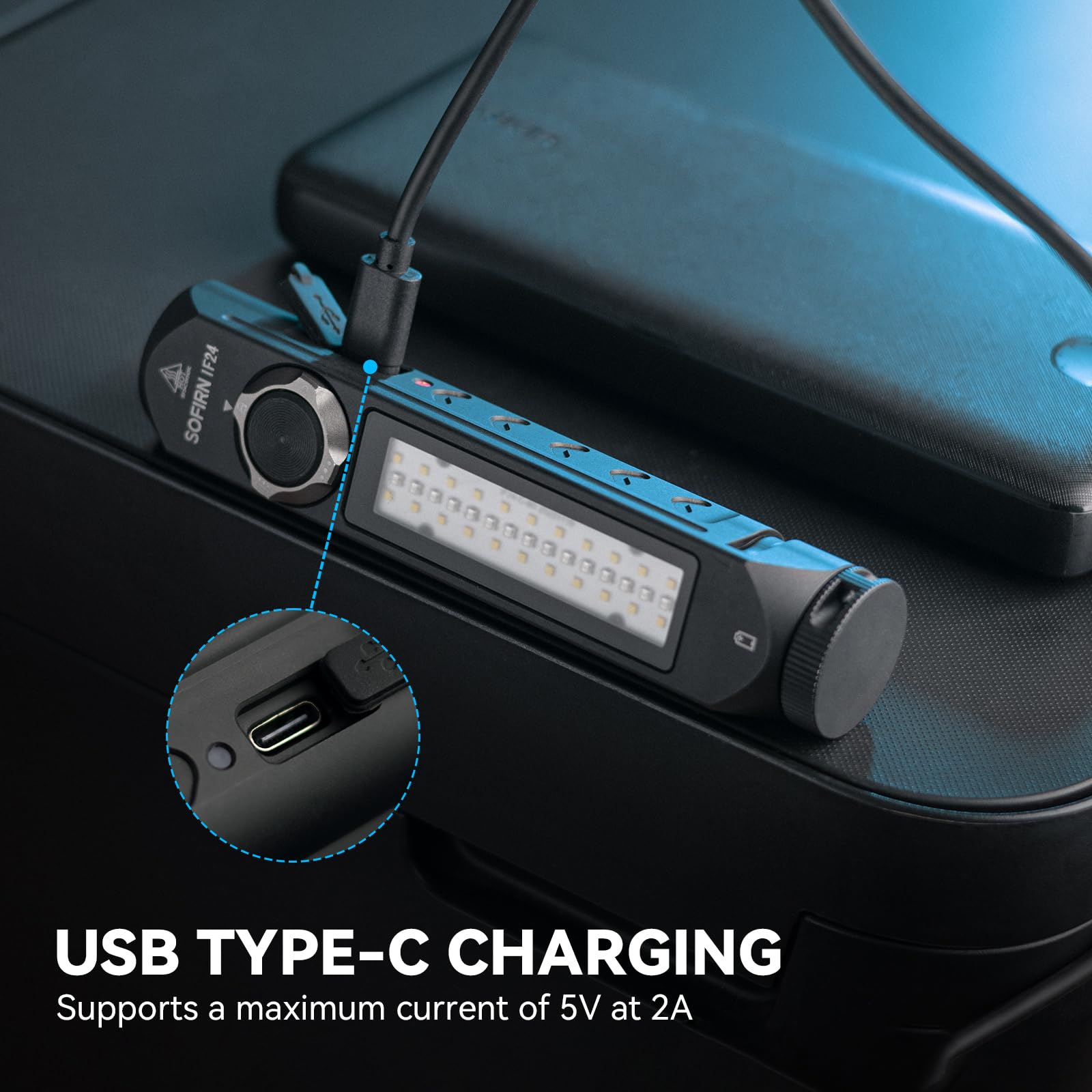 Sofirn If24 2000Lm Rechargeable Flashlight - Compact Led Work Light, Magnetic Edc, Aluminum