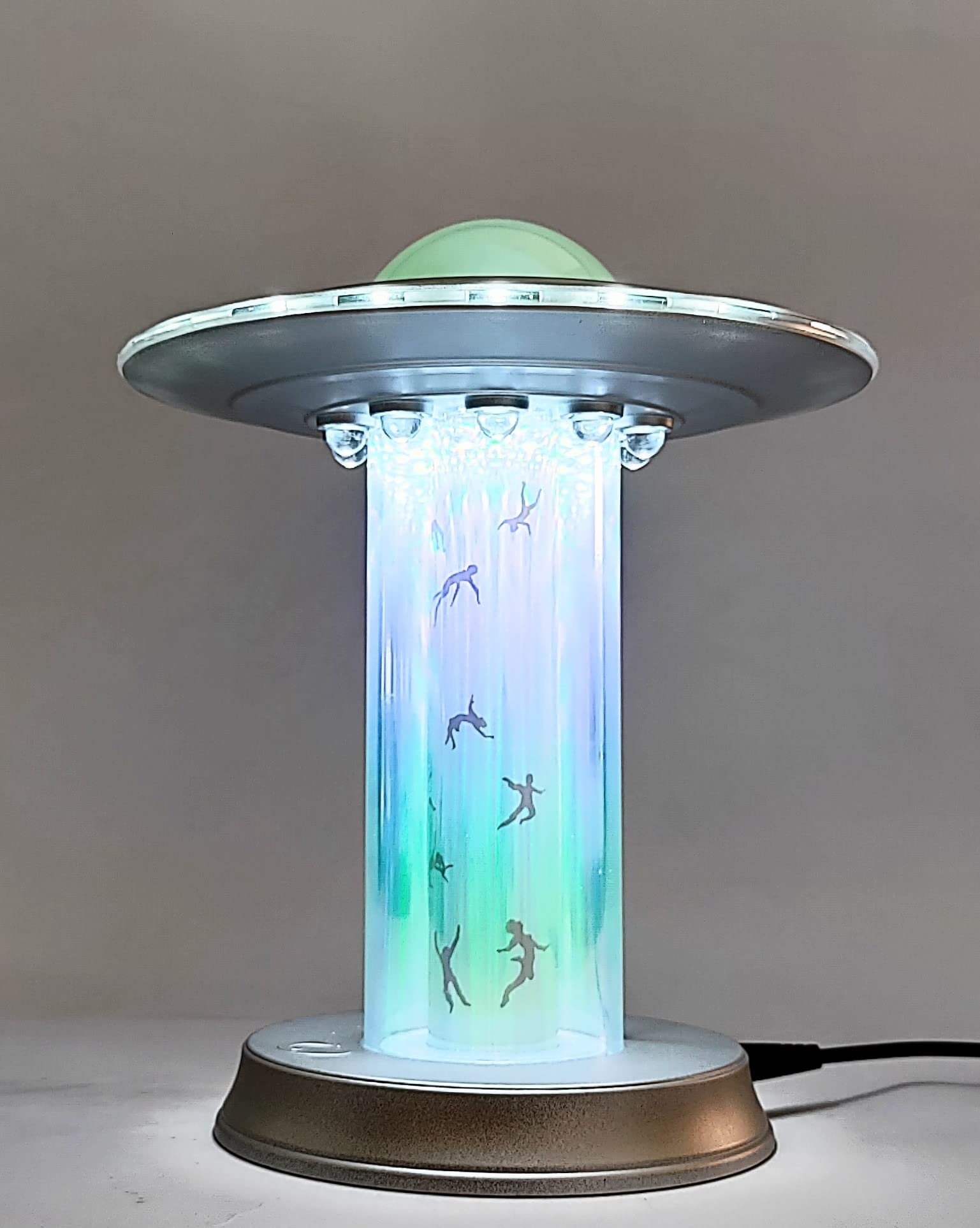 Ufo Model Human Abduction Touch Table Lamp Led Alien Encounter Decoration Area 51 Spacecraft Space Lover Holographic D  Cor Colo