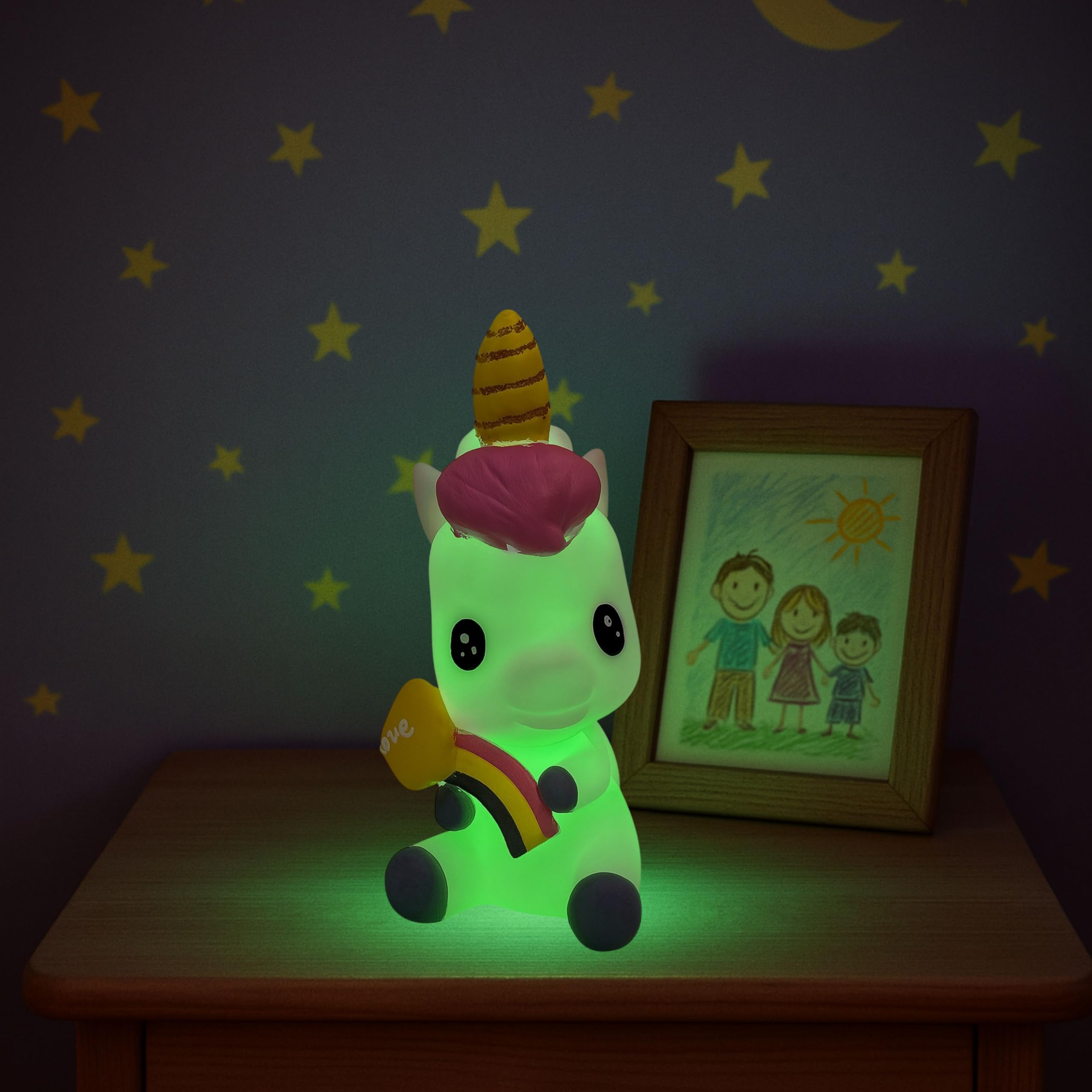 Beeblosie discomfort-reducingt Your Own Unicorn Night Light Kit For Kids Ages 4-8 - Diy Color-Changing Led Lamp Craft Set With discomfort-reducingts  Brushes  Gems & Glitter - Creative Arts & Crafts Gift For Girls