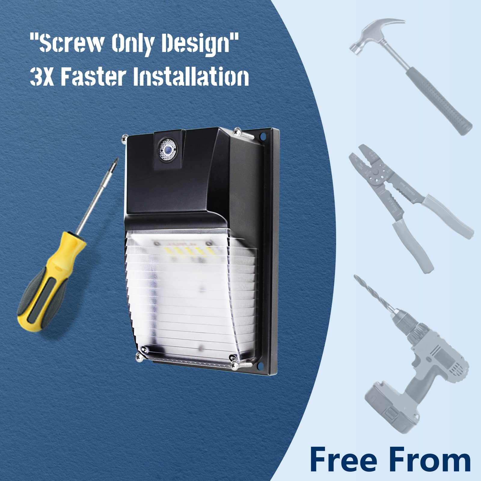 Ltblight 4 Pack 18W Led Wall Pack Lights With Dusk To Dawn Sensor, 1980Lm, Ip65 Waterproof