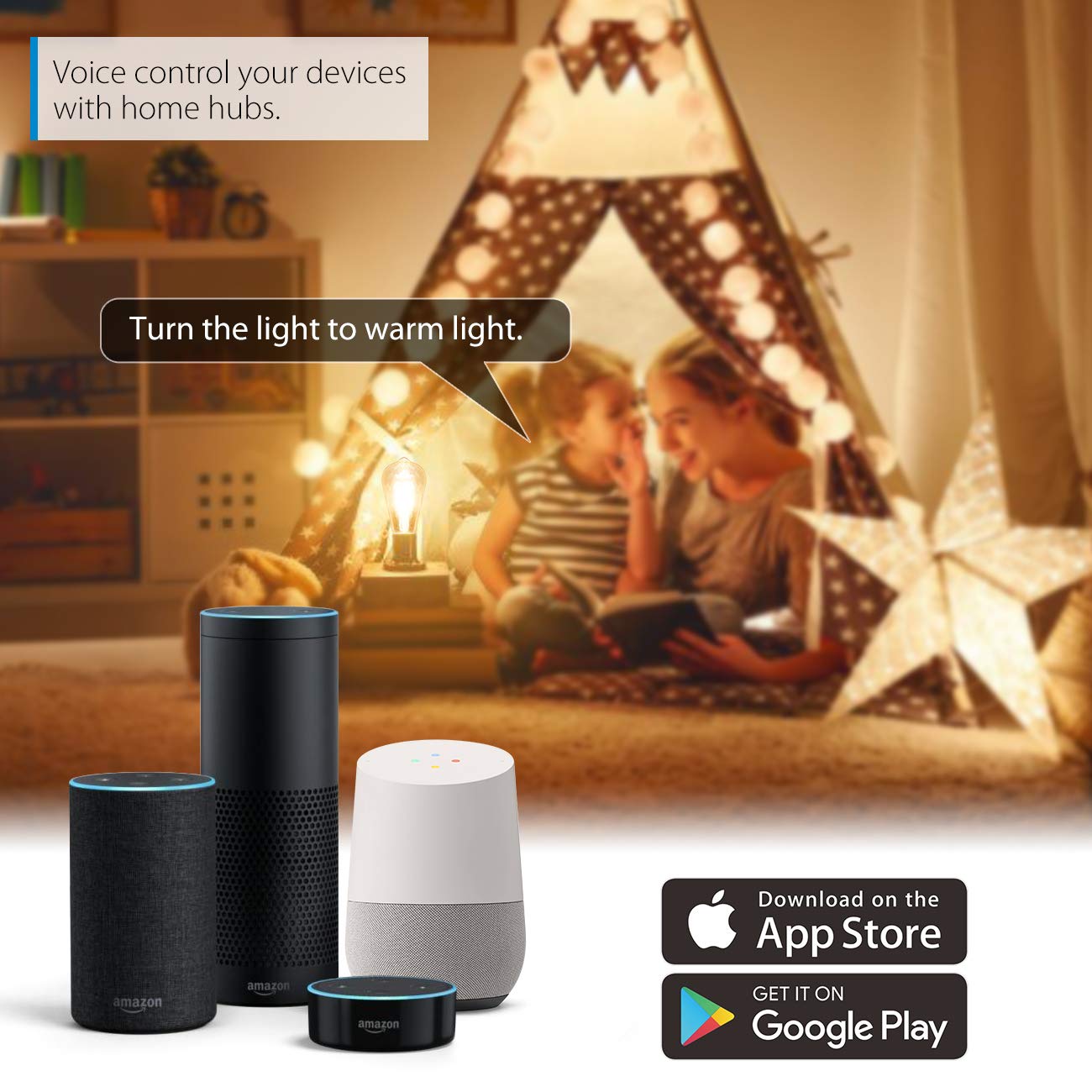 Lvwit St21 Edison Smart Bulb Wifi Dimmable Vintage Led Light Bulb, 60 Watt Equivalent, E26 Base, 2700K - 6500K, Compatible With Alexa, Google Assistant, No Hub Required,2 Pack