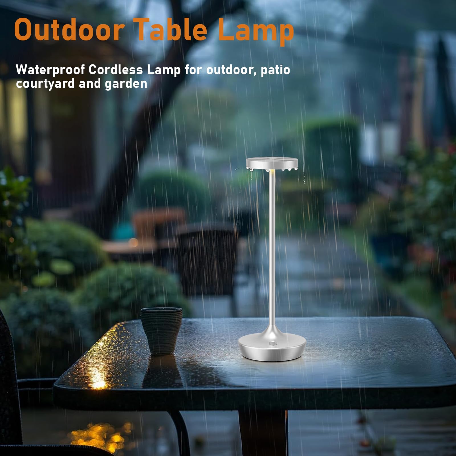 2 Pack Led Cordless Table Lamp Rechargeable