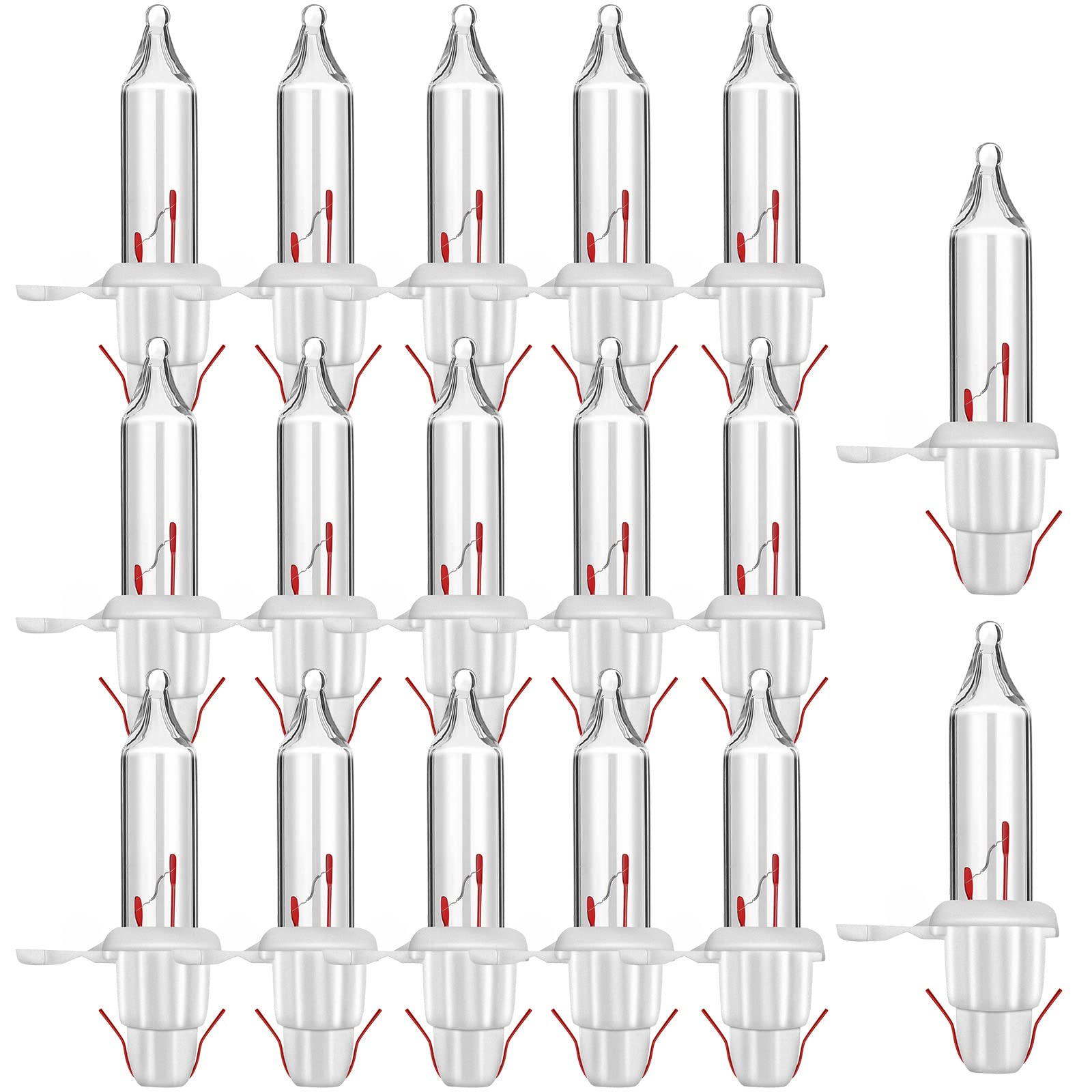 200 Count 2.5V Christmas 50/100/150/200 Count Mini Incandescent Wire String Lights Replacement Bulbs Indoor/Outdoor Christmas Lights Decorations For Home Xmas Tree (White Base With Warm White Bulb)