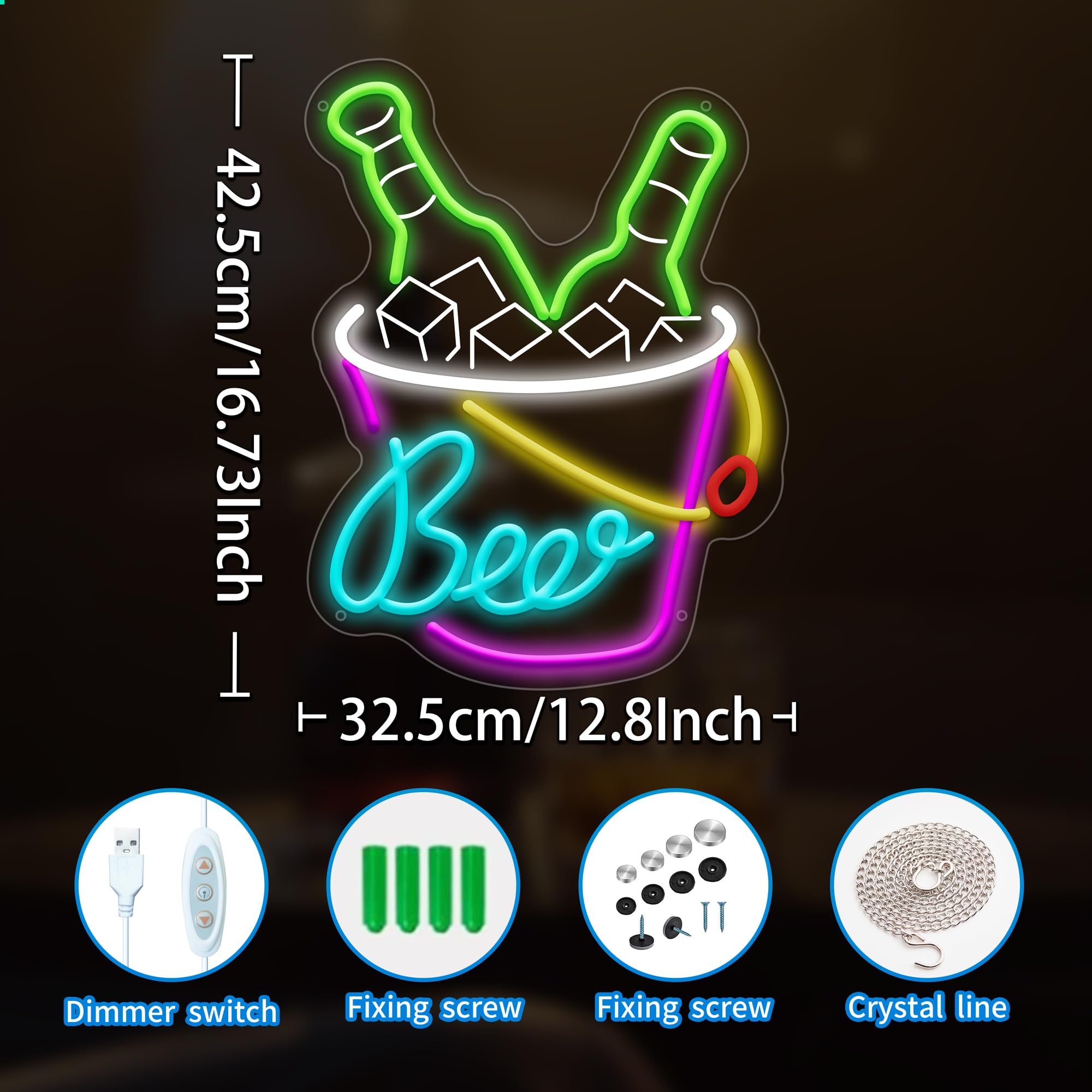 malt-inspired Neon Sign For Wall Decor Dimmable malt-inspired Neon Signs Bar Led Sign For Man Cave Light Up Sign For Bedroom Home Bar Shop Pub Bistro Party Hotel Game Room Decor Gifts