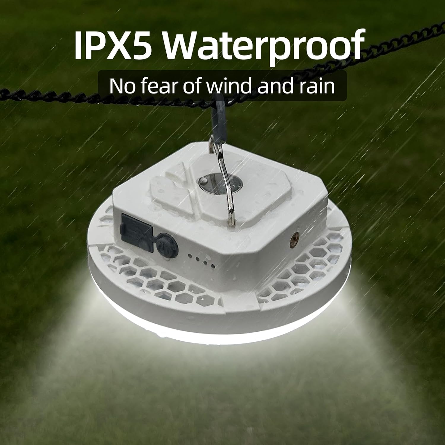 10000Mah Rechargeable Hanging Tent Lighting  Portable 30W 4000Lm Led Camping Lantern With Magnet  4 Lighting Modes  Ipx5 Waterproof Led Flashlight For Emergency