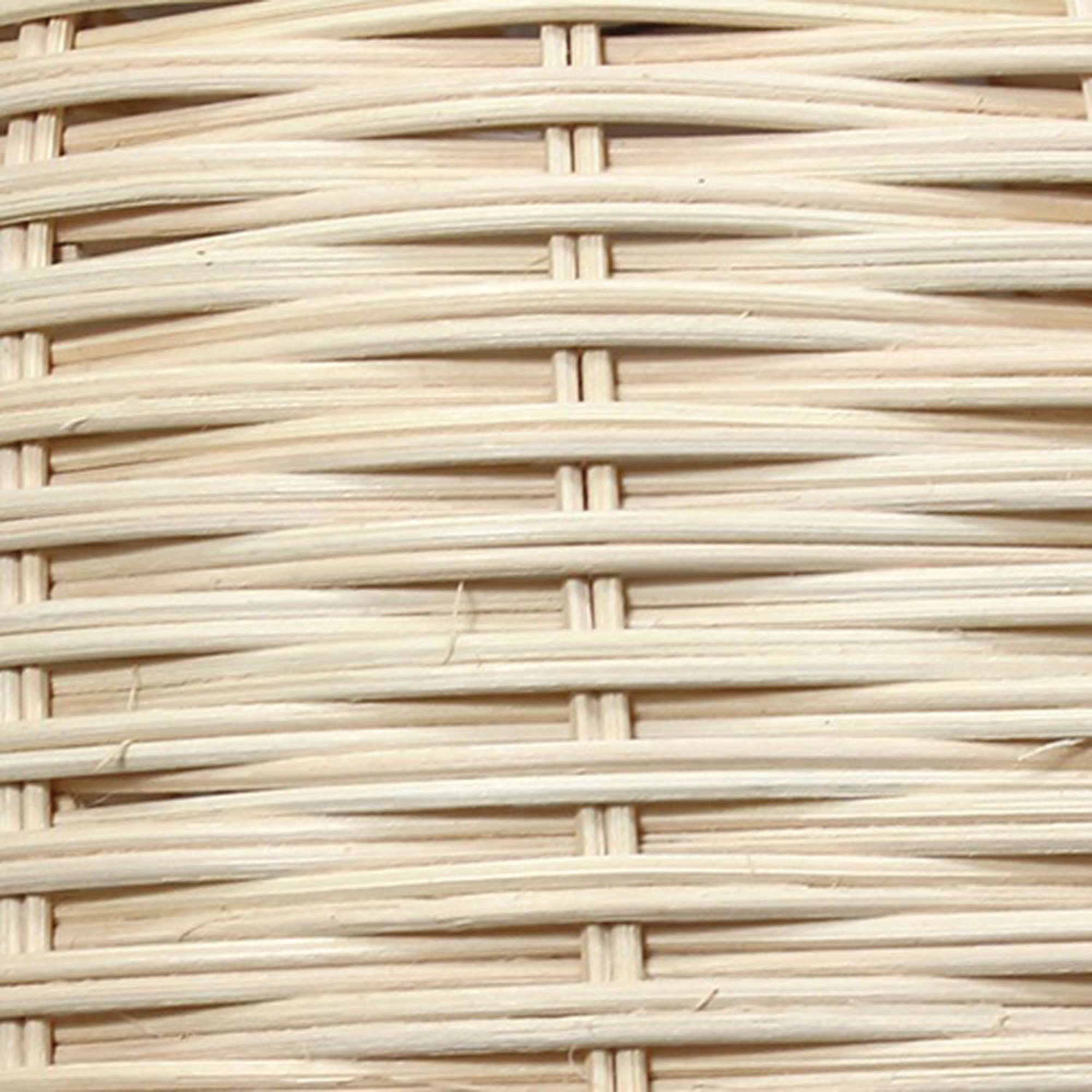 Elegant Designs PT1007-NAT Rattan Downlight Pendant, Metal, 10inL x 10inW x 12inH, Natural Color