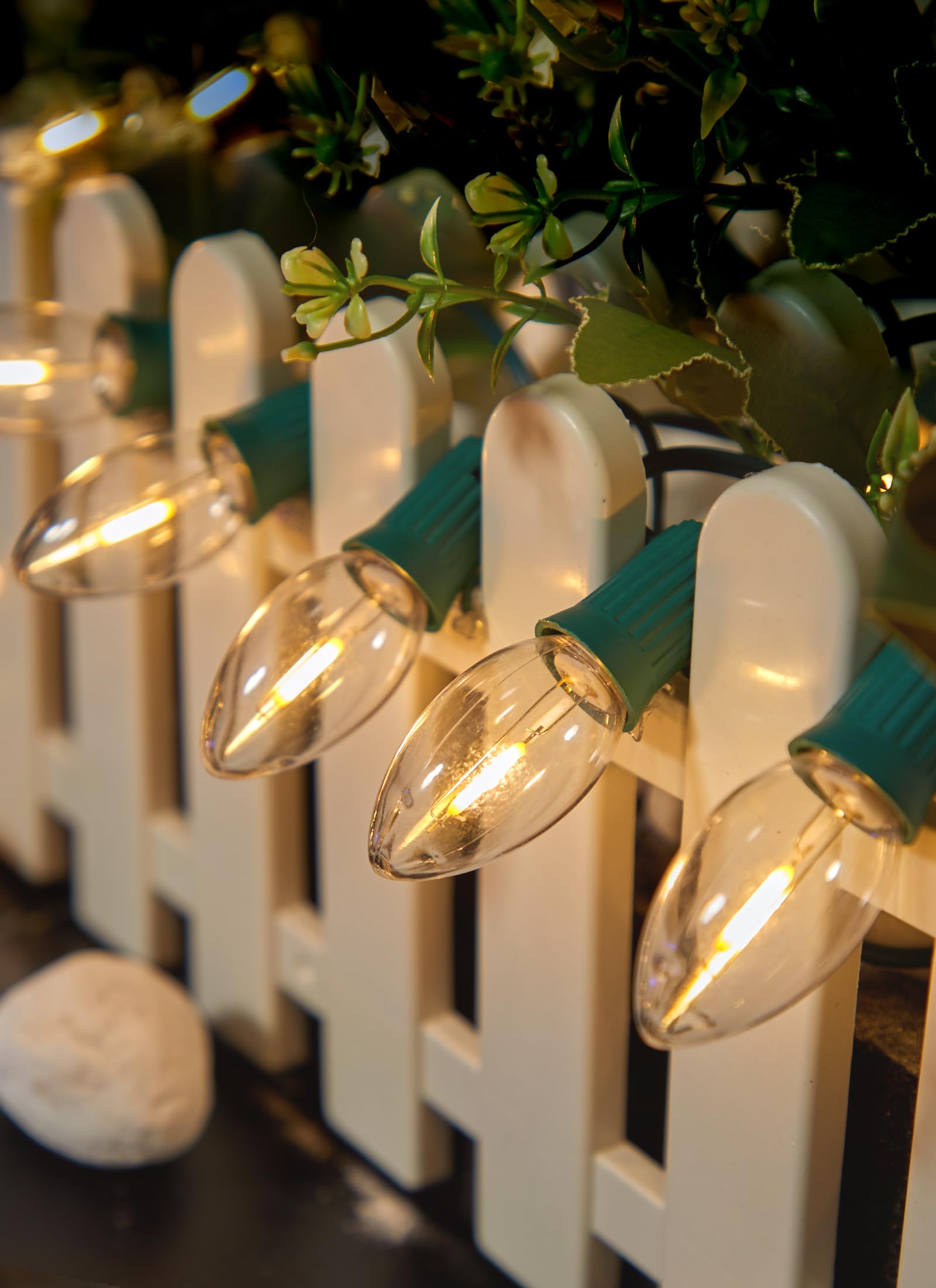 Vintage C9 Led Christmas Lights Outdoor, 200 Feet C9 String Lights With 100 Shatterproof C9 Bulbs, Waterproof Connectable Christ