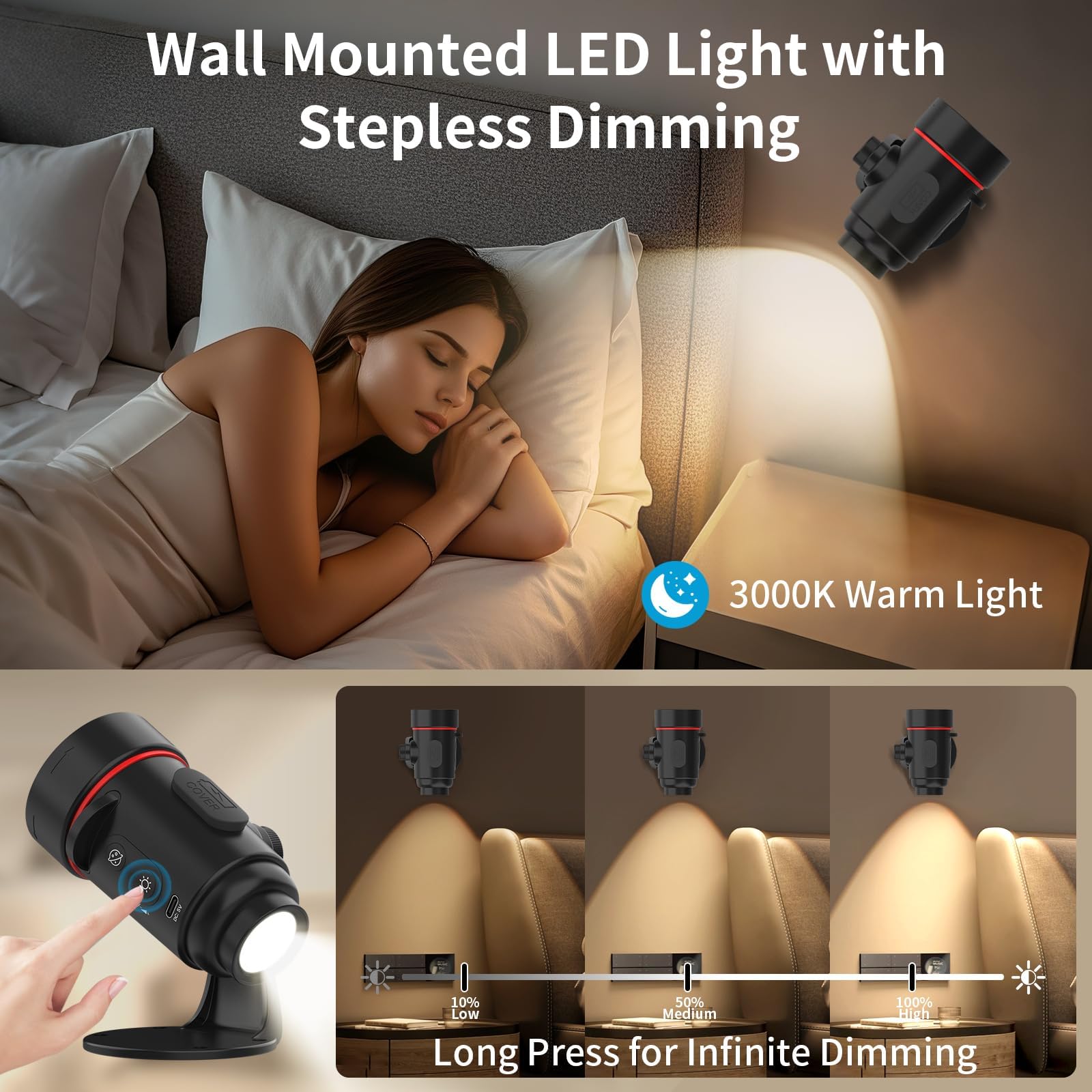 Upgraded Star Projector, Rechargeable HD Planetarium Galaxy Projector with 2000mAh Battery, Wall Mounted Ceiling Projector Light