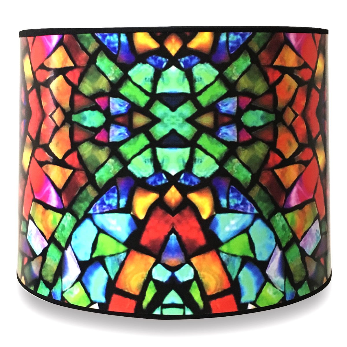 Royal Designs, Inc. Trendy Decorative Handmade Drum Shade, Made In Usa, 10In, Hbc-8036-10, Multicolor