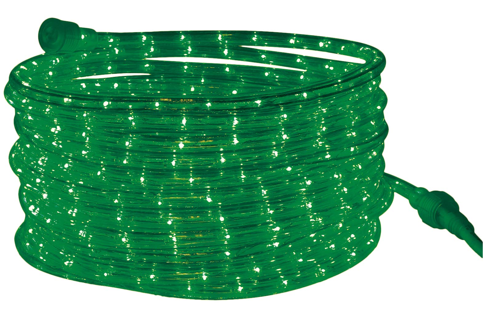 Tupkee 24ft Green LED Rope Light - Indoor/Outdoor Use, 10mm Diameter, 144 Long Life Bulbs, Perfect for Decoration and Lighting