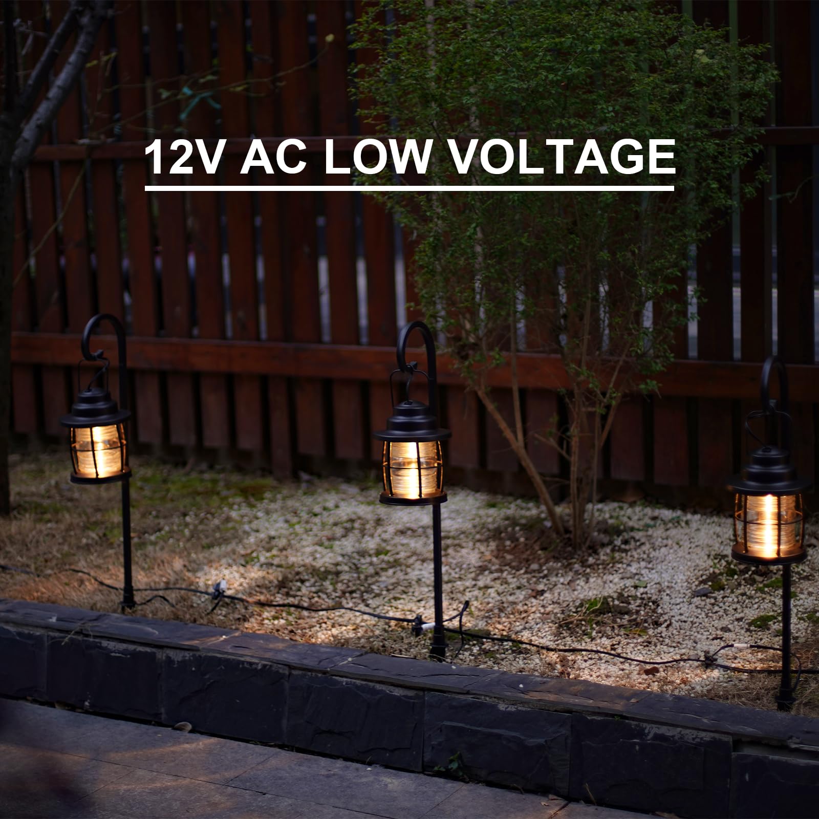 GOODSMANN Landscape Lighting 1PK Hanging Path Light, 1.1W LED, 32 Lumen, Warm White, Metal, 12V AC, Model 9920-4110