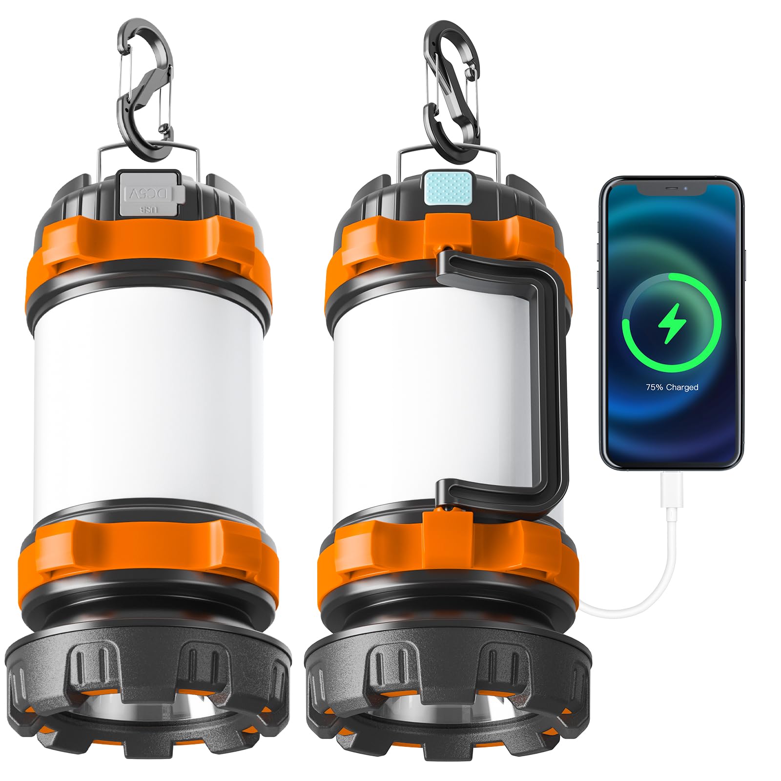 Camping Lantern Rechargeable , Alpswolf Camping Flashlight 4000 Capacity, 6 Modes, IPX4 Waterproof, Led Lantern for Camping, Hik