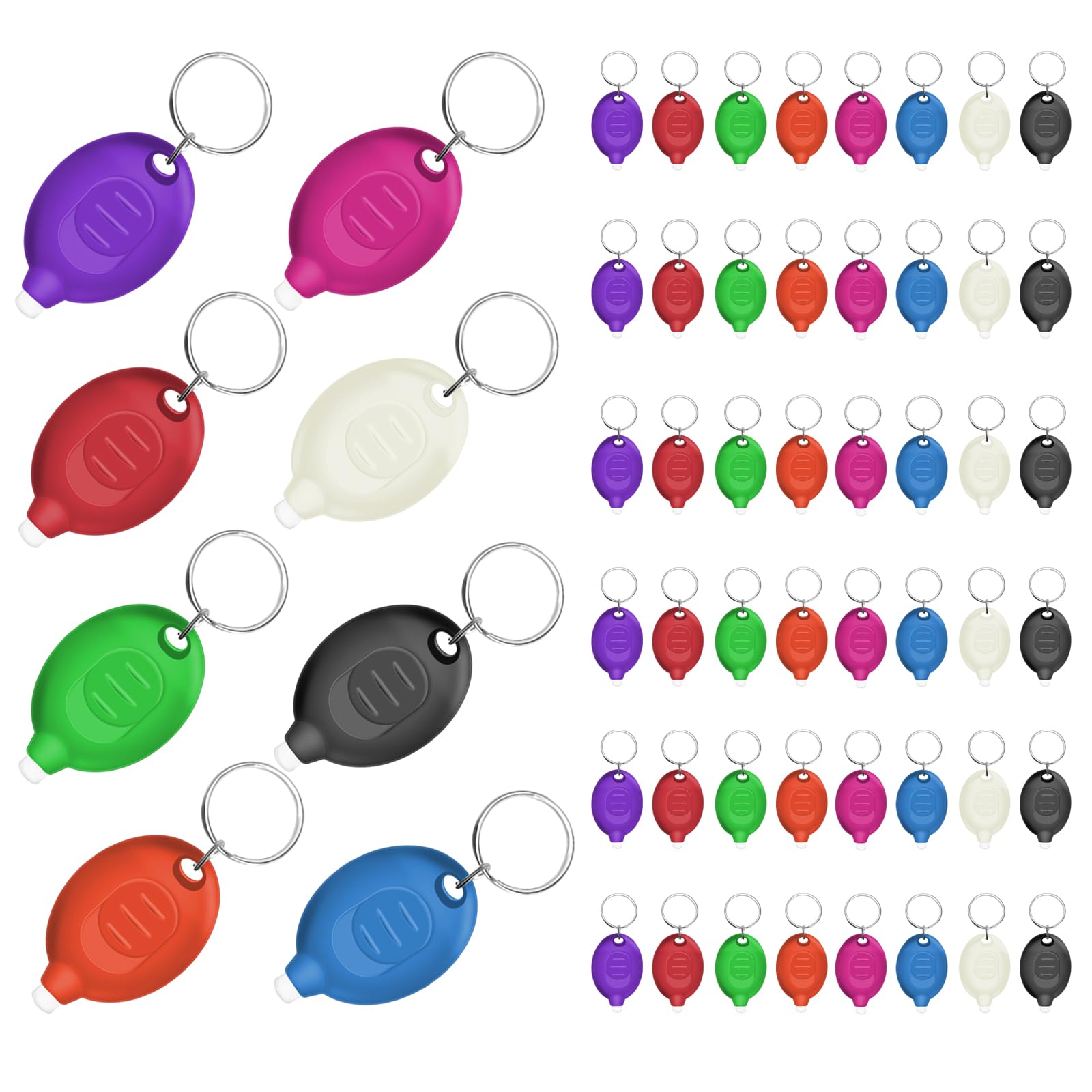 Daemson Mini LED Keychain Flashlights Ultra Bright and Compact Portable Keychain Flashlight, Small Emergency Flashlight for Outd