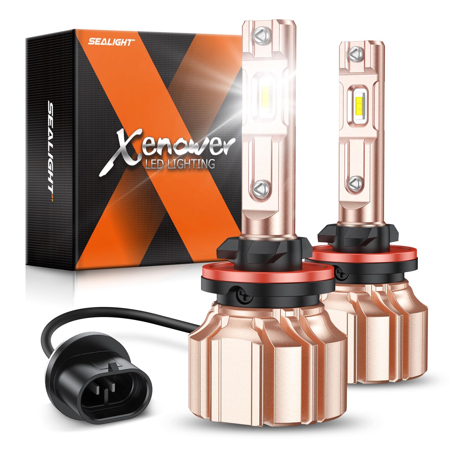 Sealight Xf3A 880/885 Led Fog Light Bulbs Or Drl, 10000Lm 6500K Cool White, 600% Super Brightness 893 899 Fog Light Bulbs, Ultra