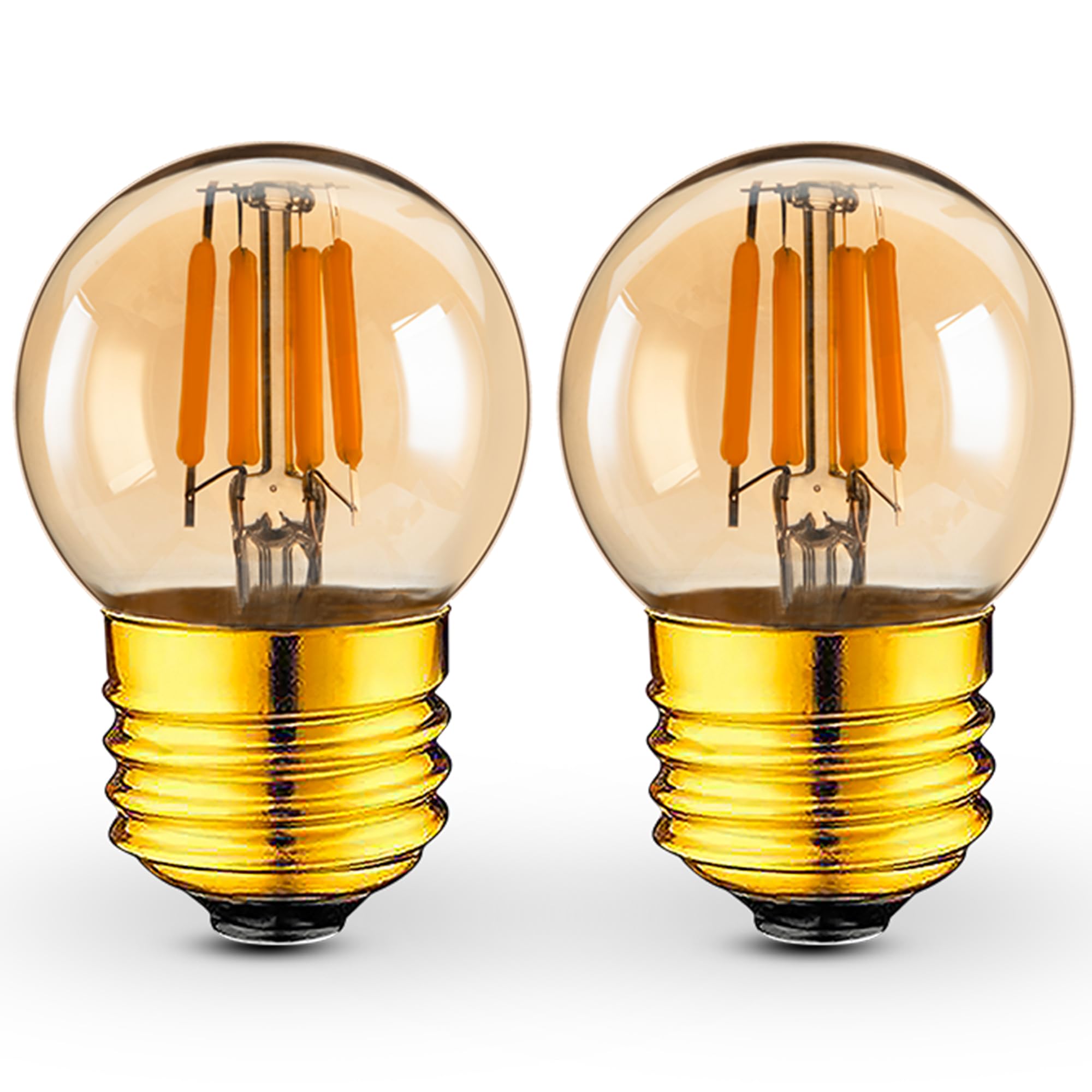 Grensk 3 Watt Dimmable Low Wattage Led Bulbs Equivalent To 25 Watt Light Bulbs,E26 Standard Base G40 Small Globe Light Bulbs,220