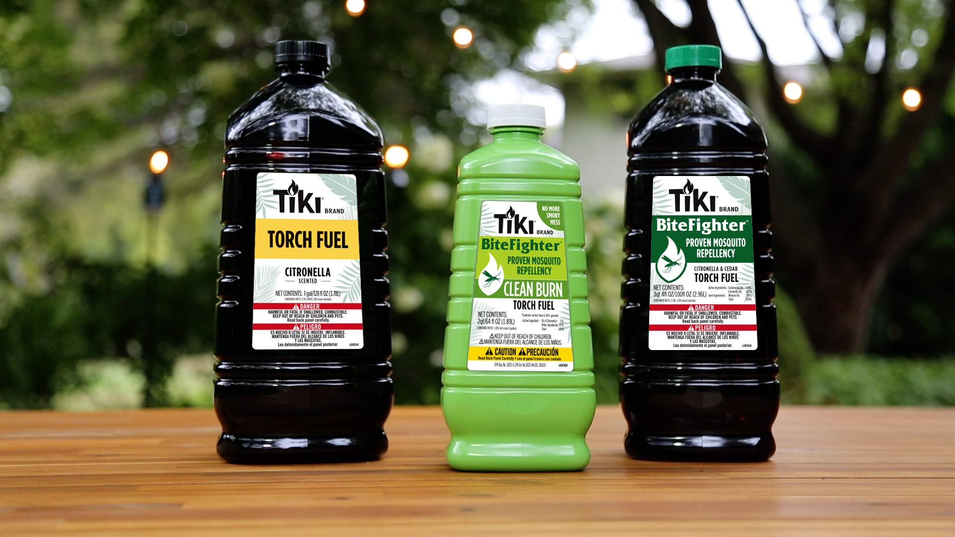 Tiki Citronella Torch Fuel, Easy Pour, Long-Lasting For Outdoor Torches & Table Torches, With Citronella & Lemongrass Oil, For Patio, Garden & Backyard, 50 Oz