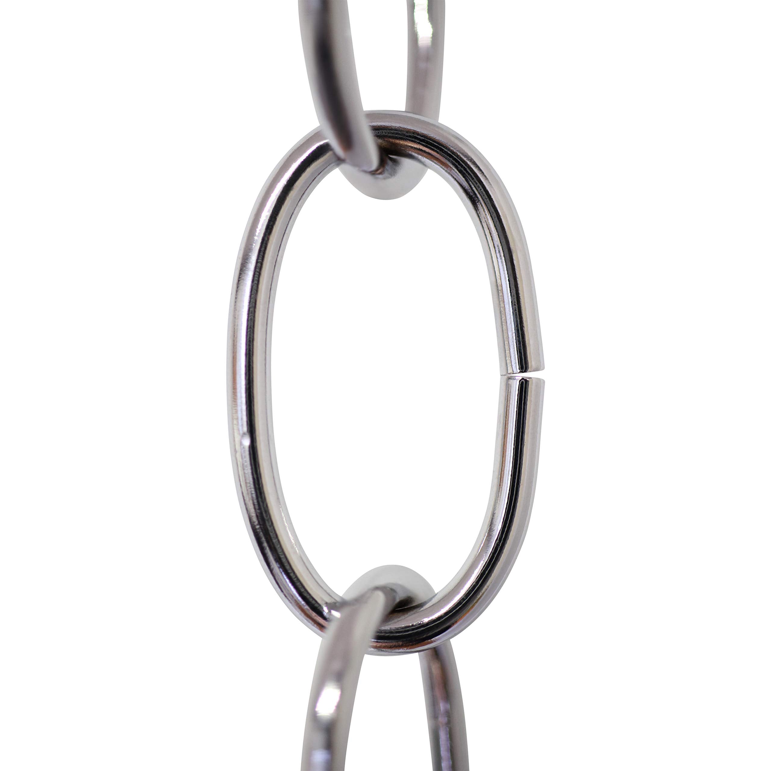 RCH Hardware Steel Chandelier Chain 3 Feet Polished Chrome Model CH-S56-10-PC-3