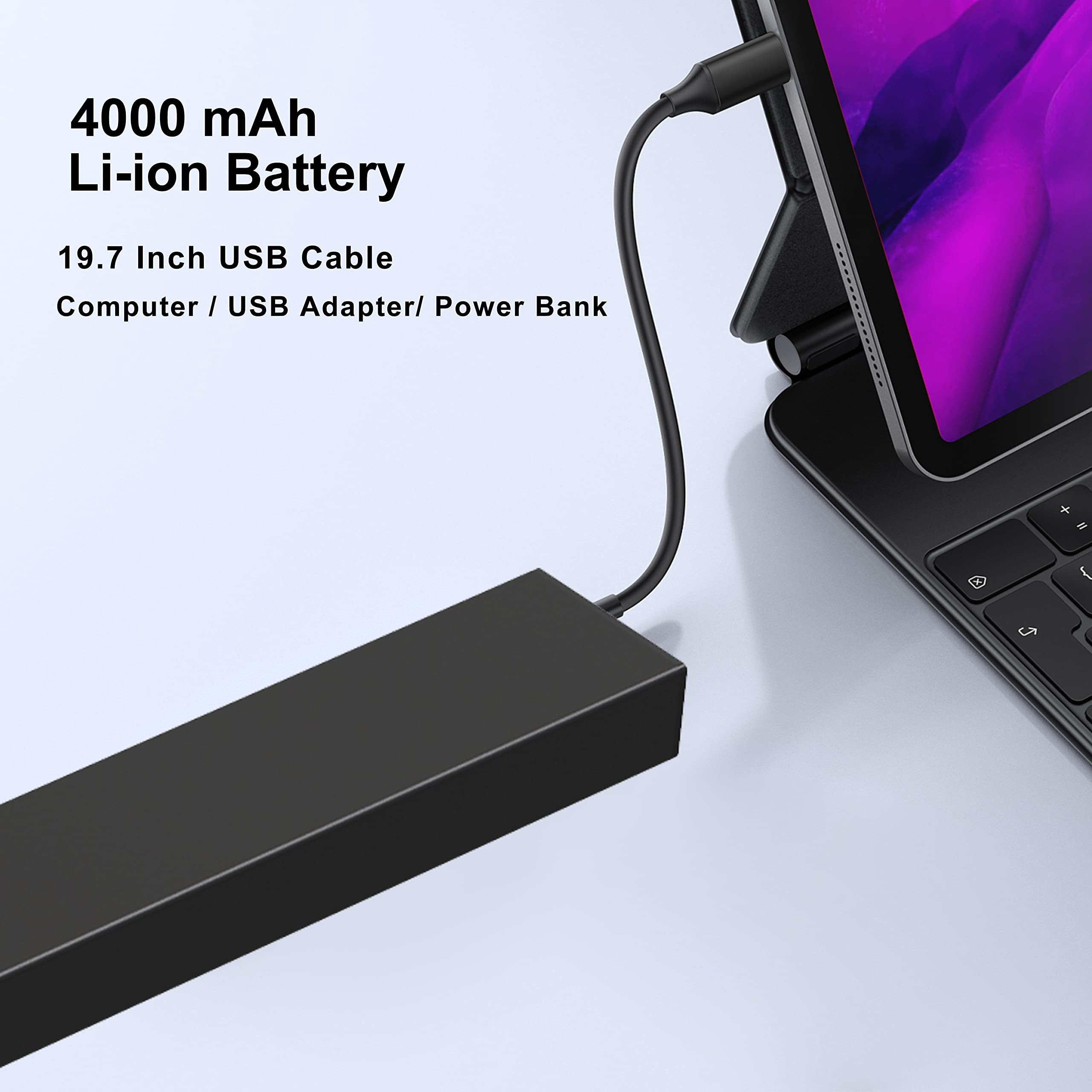 YUSOHOUSE Picture Light, Wireless Picture Light Battery Operated, Rechargeable Picture Lights for Wall, 16 Inch Art Lights for P