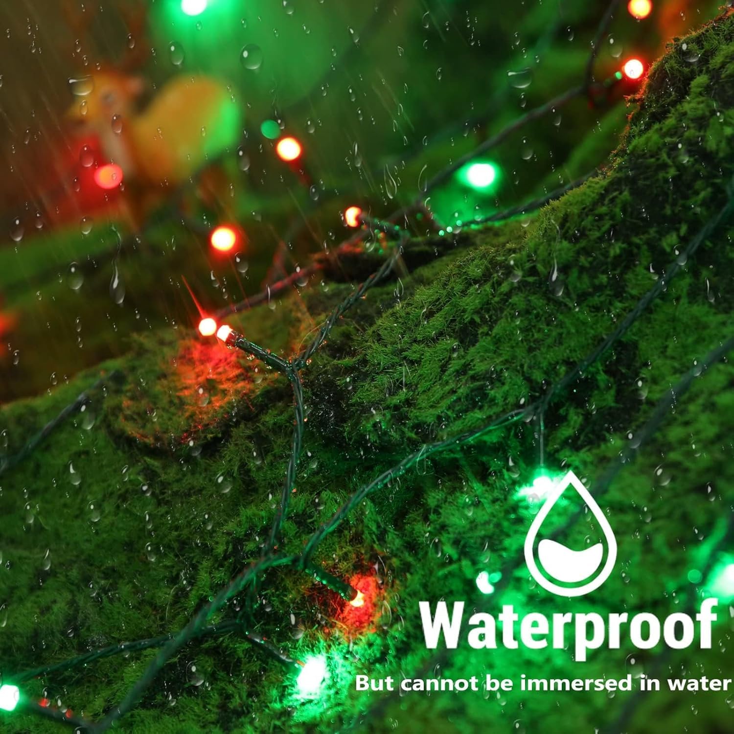 iBaycon Smart RGB Color Changing Christmas Lights, 66FT 200 LED String Lights, Remote & App Controlled for Indoor/Outdoor Decorations