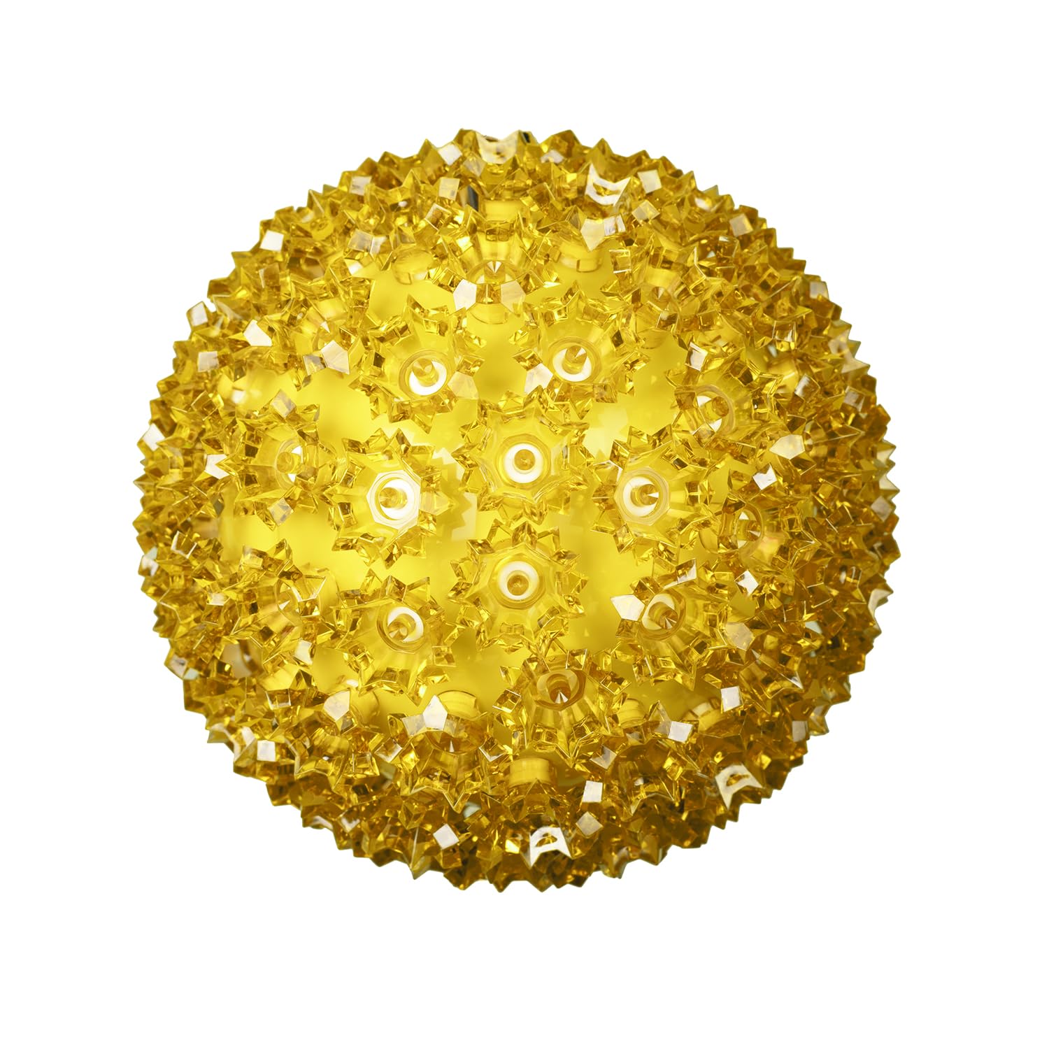 Novelty Lights 150 LED Light Sphere, 10in Diameter, Yellow Plastic Hanging Decor, Model AX-AY-ABHI-103068