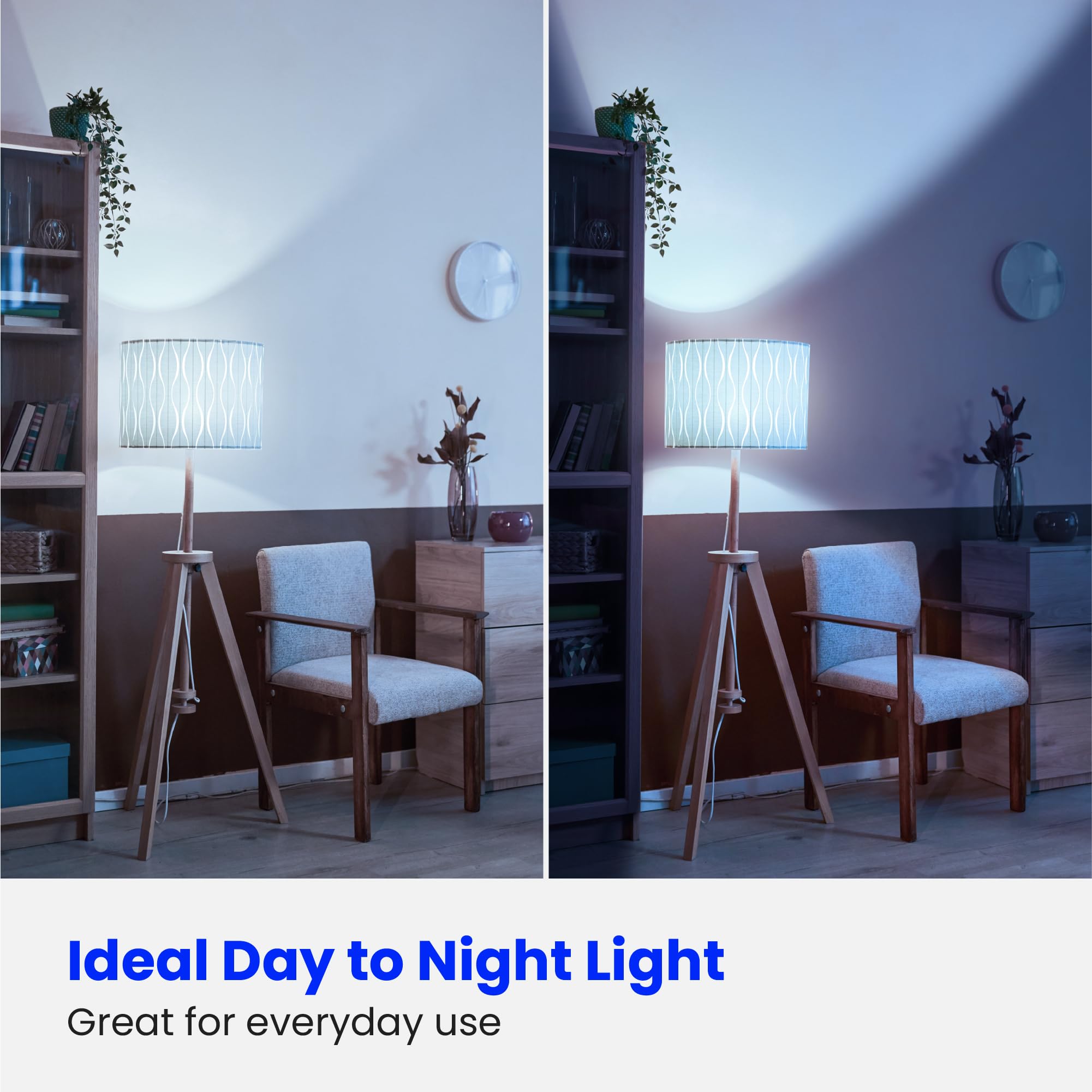 Feit Electric A450/850/10Kled/4 4-Pack 40W Equivalent 5.5 Watt Non-Dimmable A19 Led Light Bulbs, 4.4'' H X 2.35'' D, 5000K Dayli