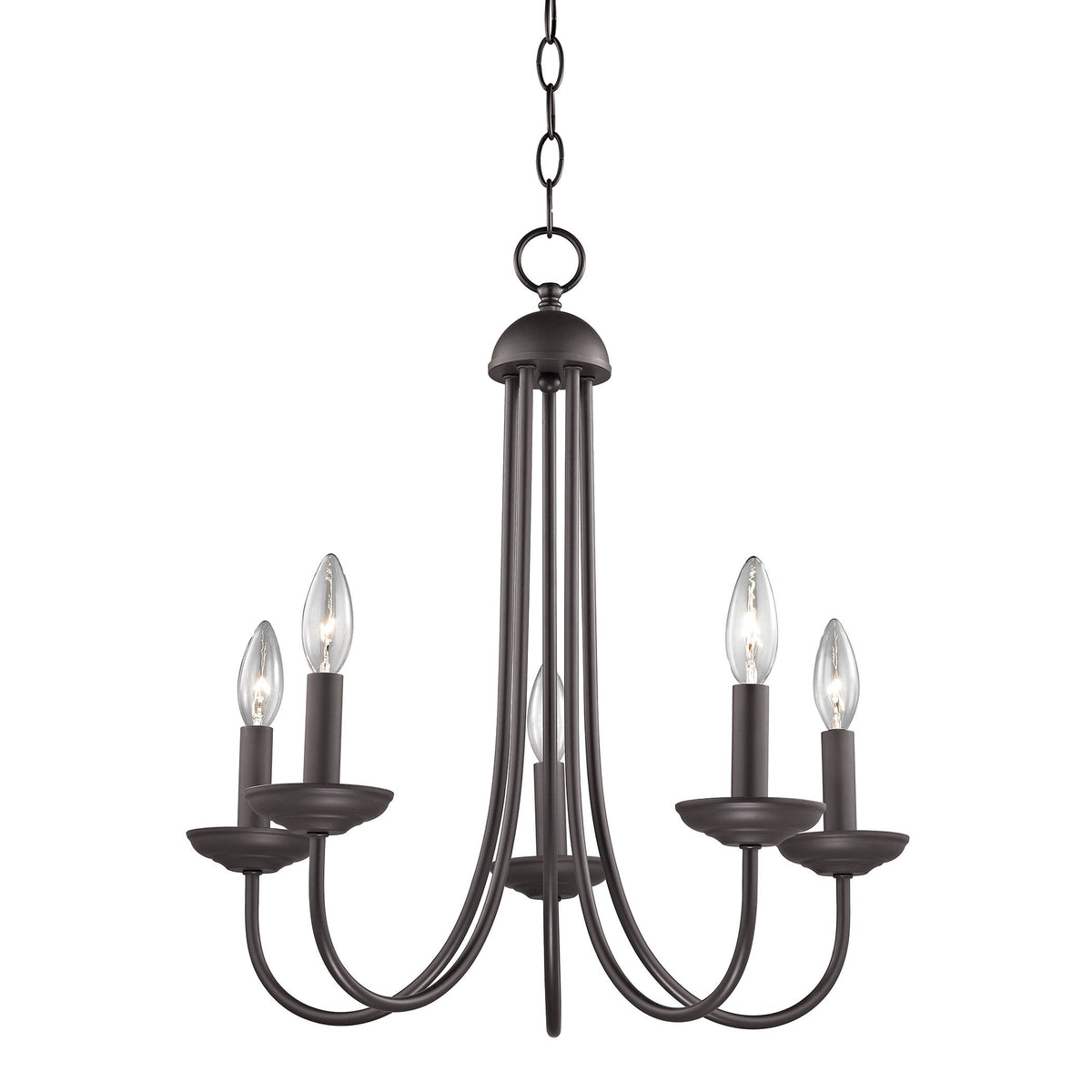 Elk Home Cornerstone Lighting Chandelier, Oil-Rubbed Bronze, 20W X 20D X 5H, Metal