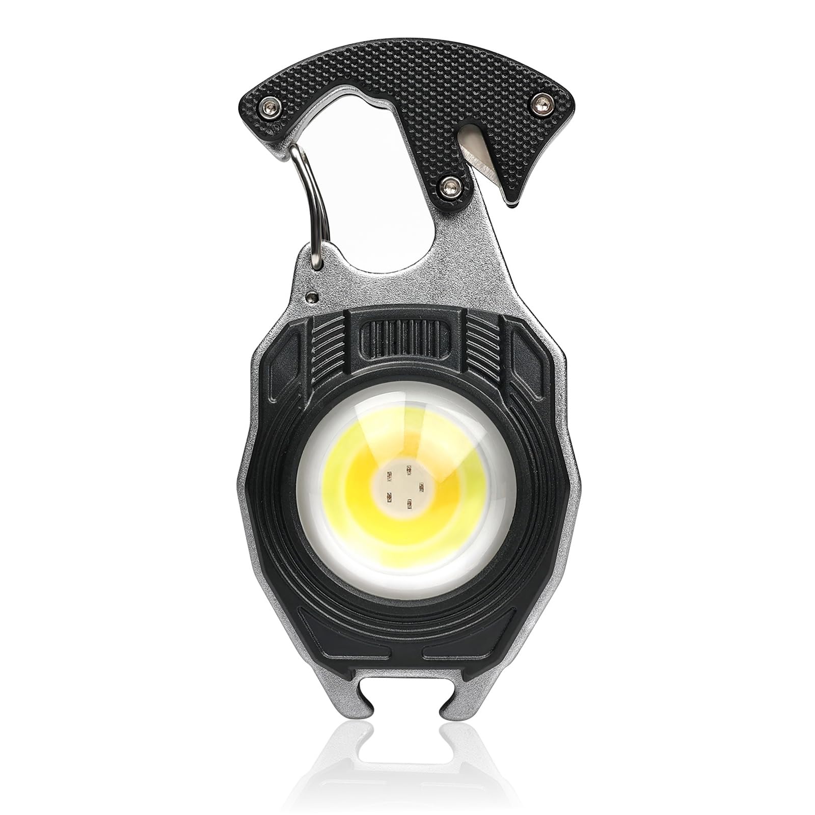 MAKDAK Keychain Flashlight 1600 Lumen Rechargeable 7 Modes 1PC Black Model W5147-1