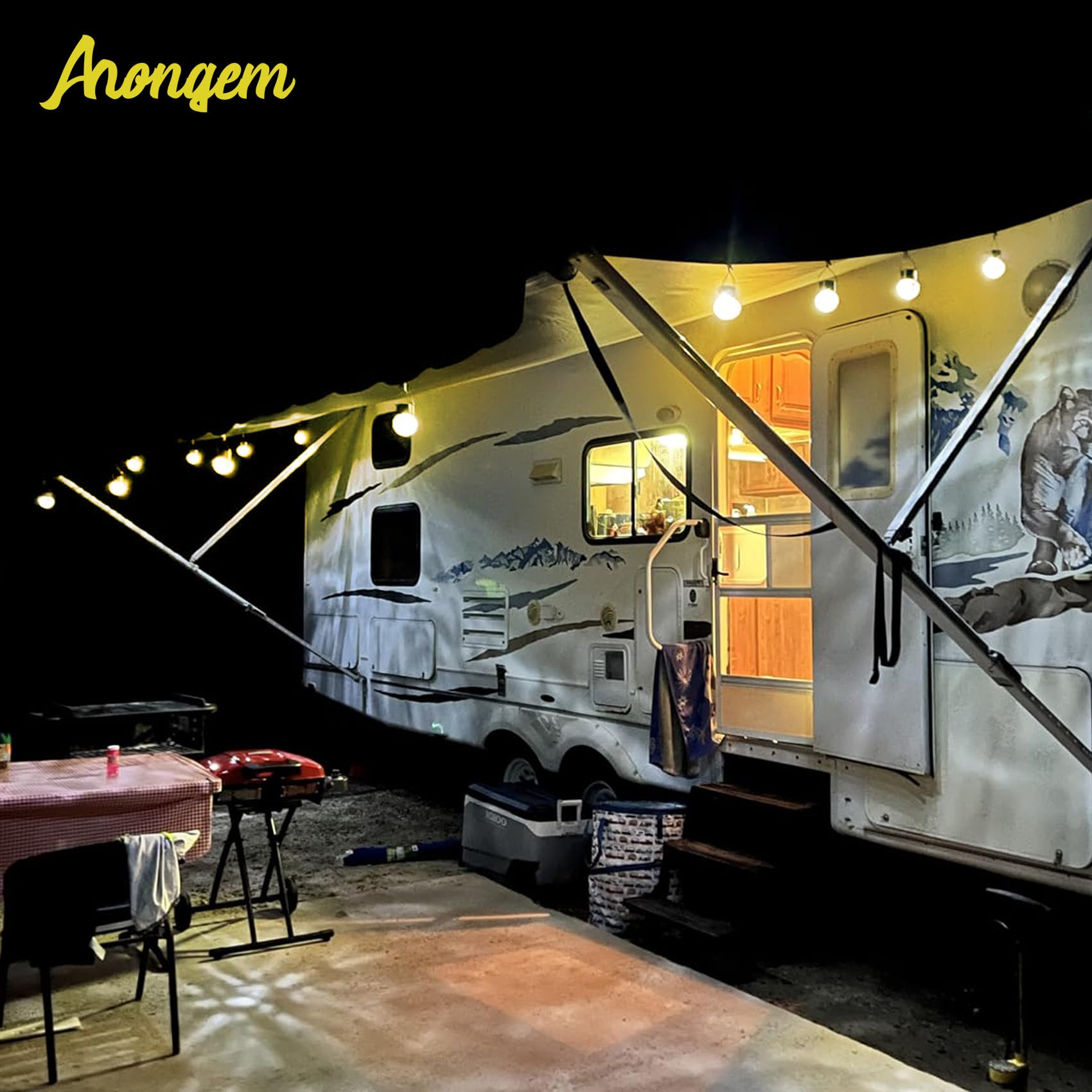 Solar Hanging Lights Outdoor Decor: Garden Light Waterproof For Yard Outside Decorations - 12 Pack Clip On Crackle Glass Globe Ball Lighting Patio Tree Camping Fence Decorative