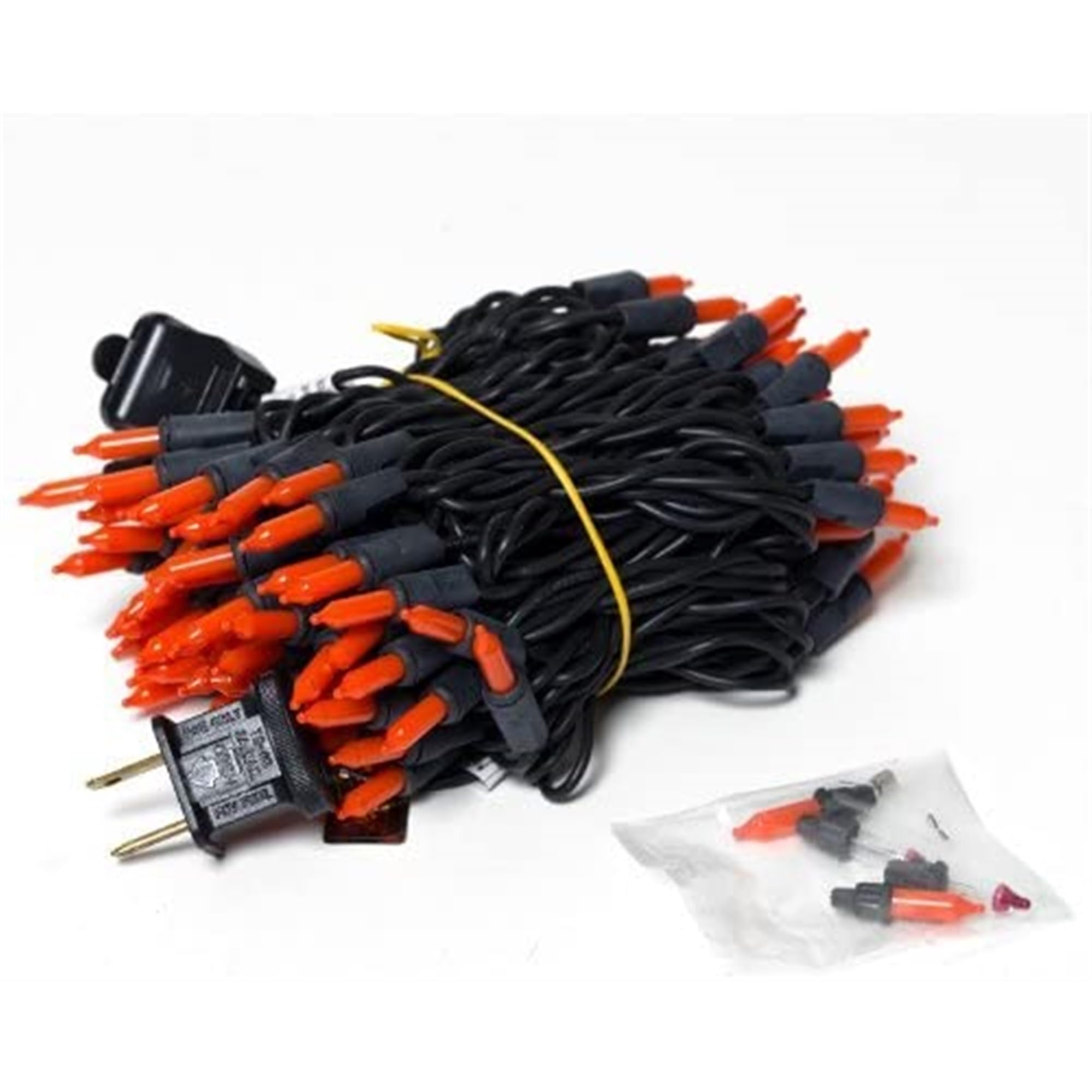 Noma/Inliten-Import V34700-88 100-Count Orange Halloween Light Set With Black Wire