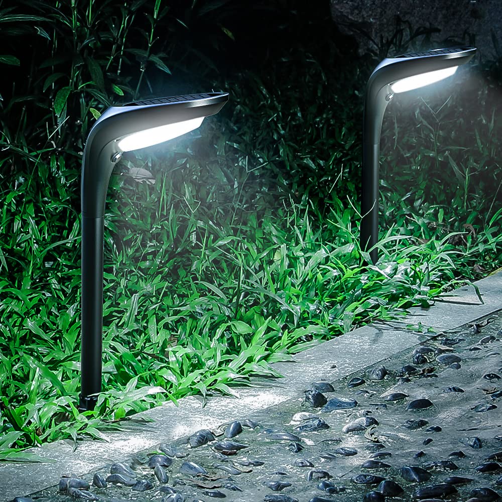 OSORD Solar Pathway Lights - 150 Lumen, 4 Pack, Cool White & Warm White, Waterproof, Model OS-Path-01