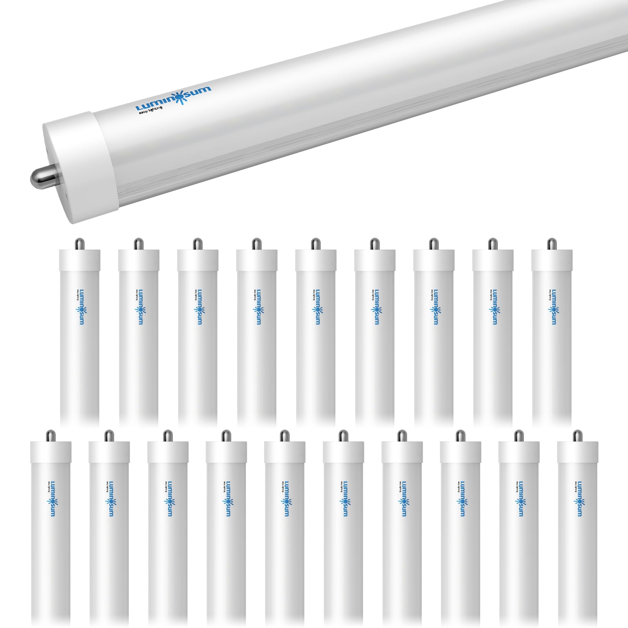 Luminosum 8Ft Led Tube Light, Fa8 Base, 40W, 6000K Cool White, Etl