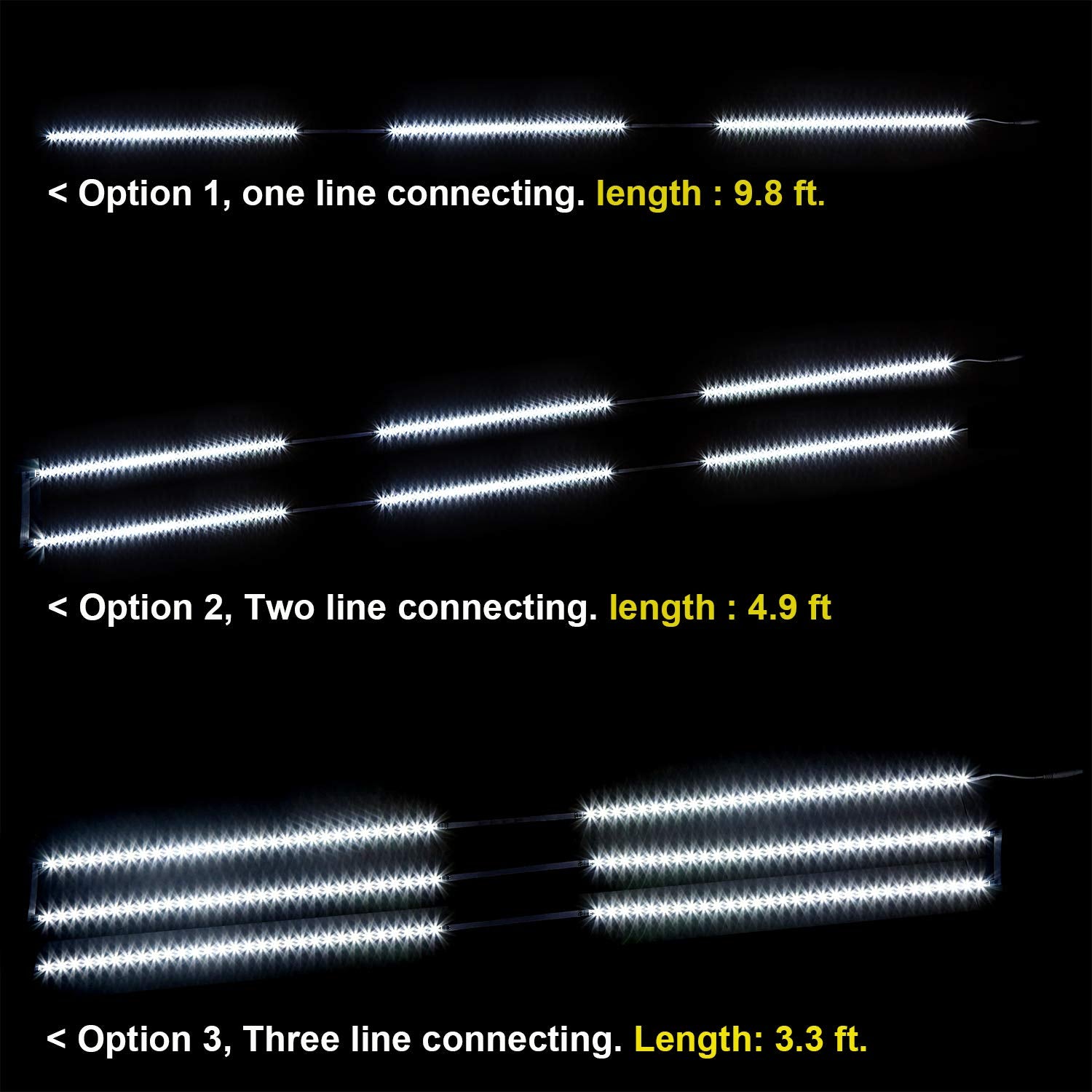 WOBANE Dimmable LED Under Cabinet Lighting, 6 PCS Strip Light Bars, 6000K White, 16W 1500LM, 6*20 inch, Model ZH