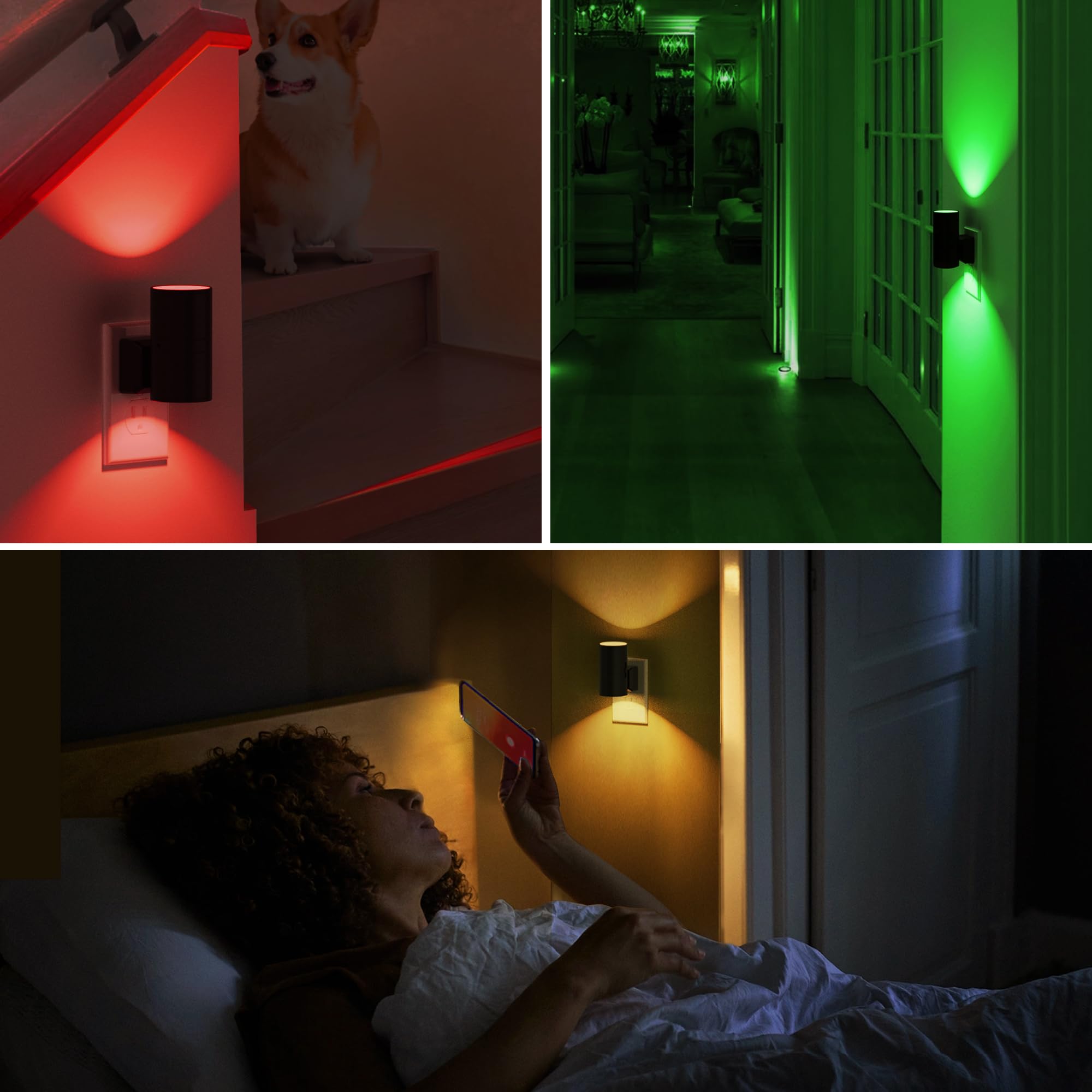 L Lohas Led Night Light With Remote  Night Lights Plug Into Wall  Rgb Color Changing Nightlight With Light Sensor  Nightlights For Kids Gifts Halloween Christmas Party Hallway Bedroom Kids Room 1 Pack