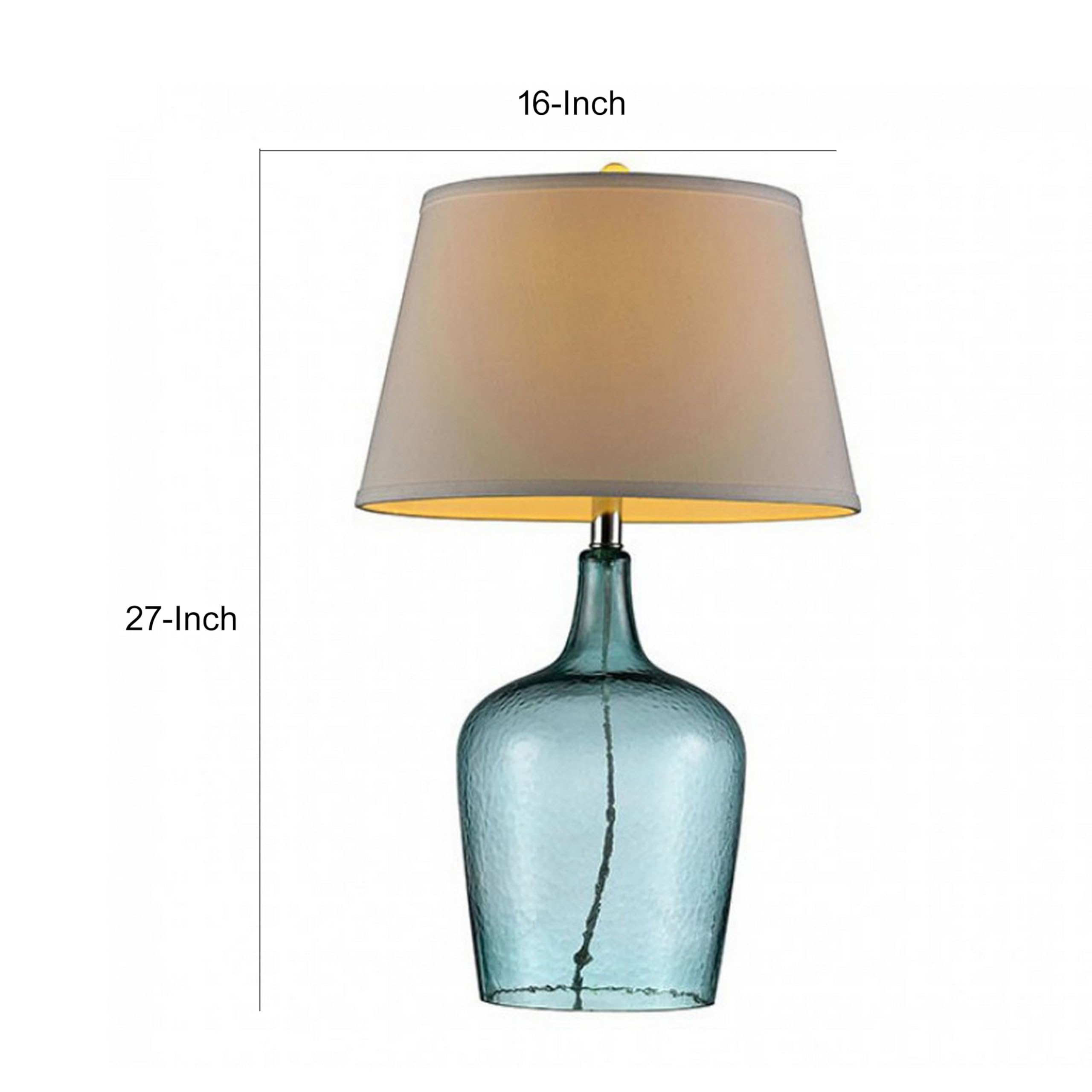 Benzara, Blue Bm131783 Contemporary Table Lamp