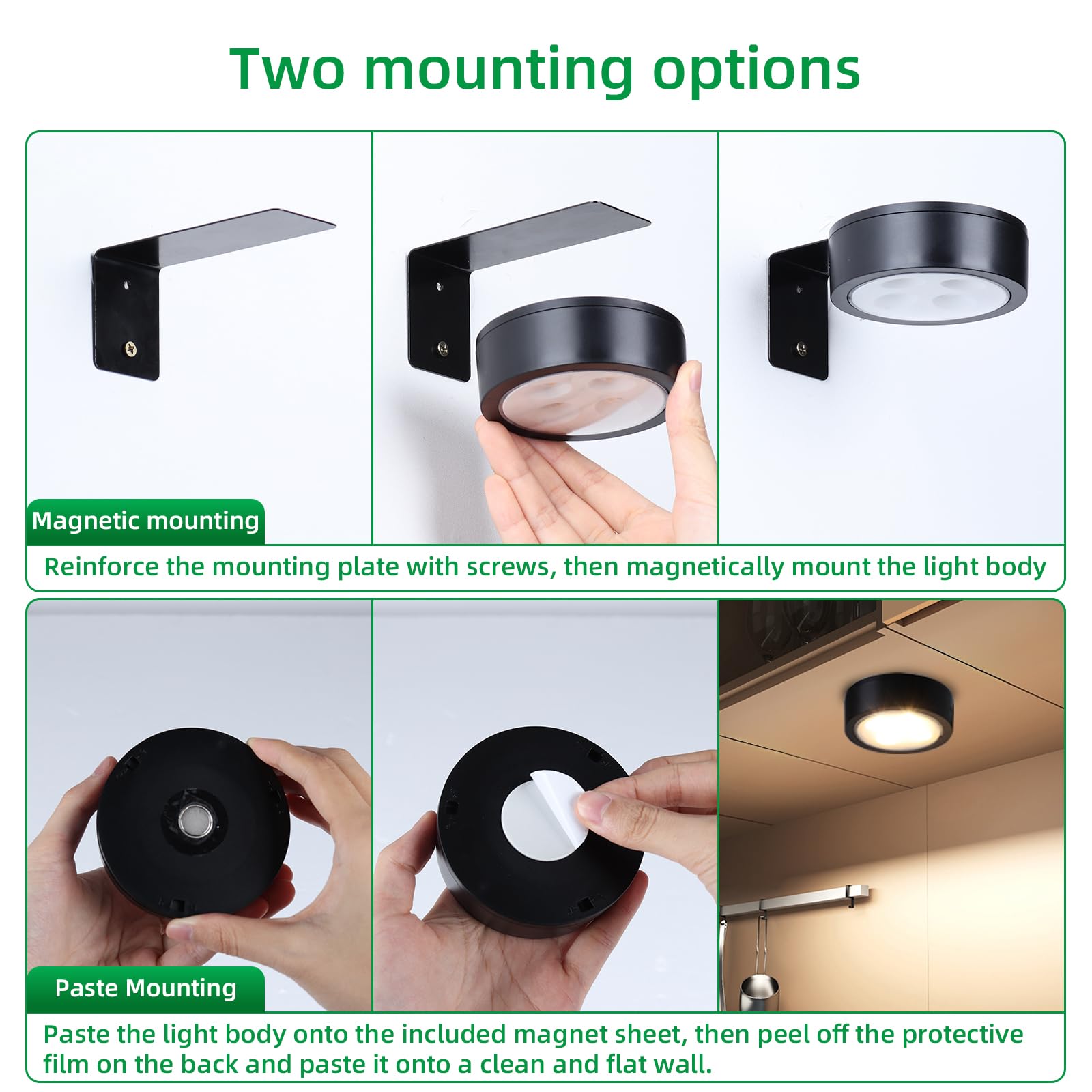 Ovyiech 4 Pack Wireless Picture Lights For Wall,Rechargeable Picture Light Battery Operated With Remote,Led Painting Light For A