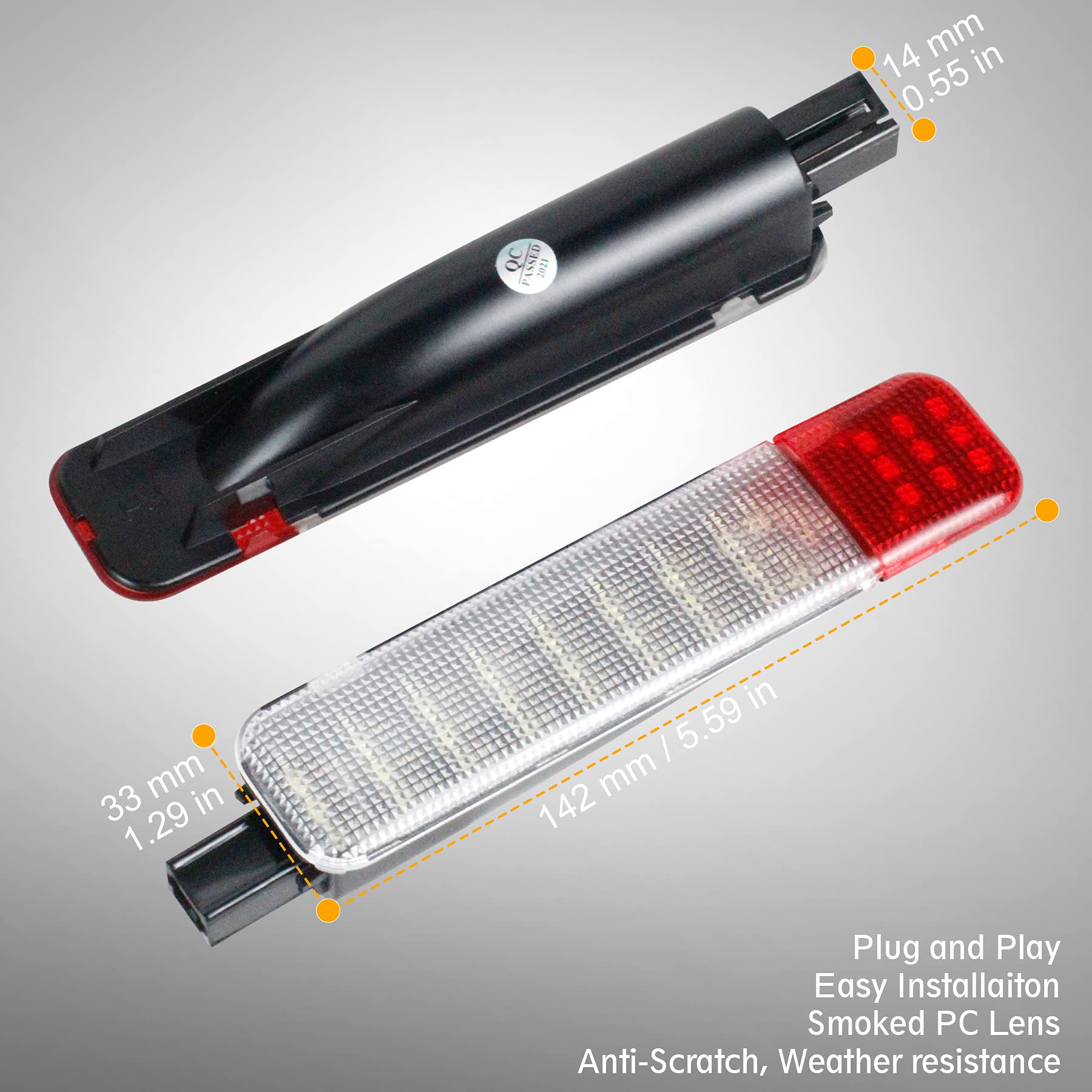 Ndrush Led Interior Door Light Door Panel Courtesy Warning Light Lamp Assembly Compatible With 1999-2006 Silverado/Sierra 1500 2001-2006 3500 2500 Hd 1999-2006 Yukon 1995-1999 C1500 C2500 C3500