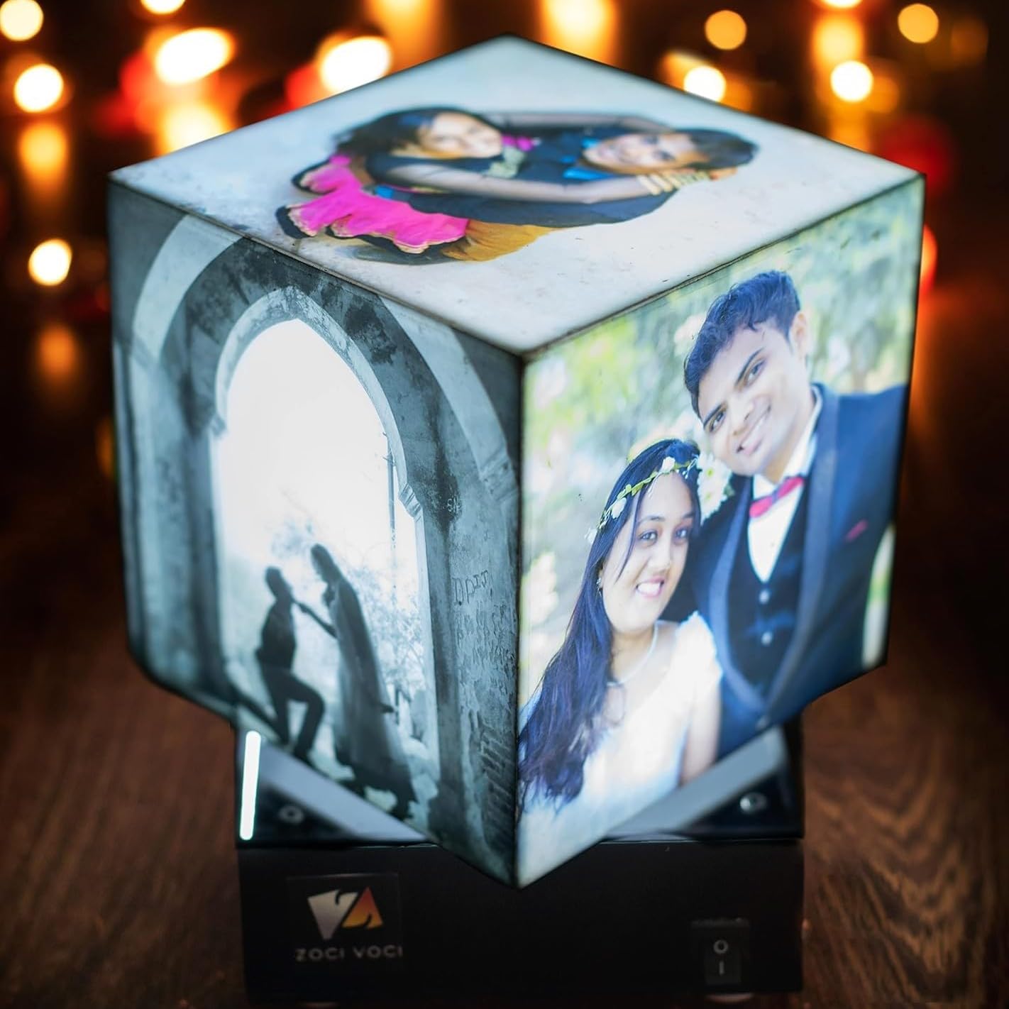 ZOCI VOCI Anniversary Gift - Nostalgia Flora - Rotating Photo Lamp (Frameless - Large.)