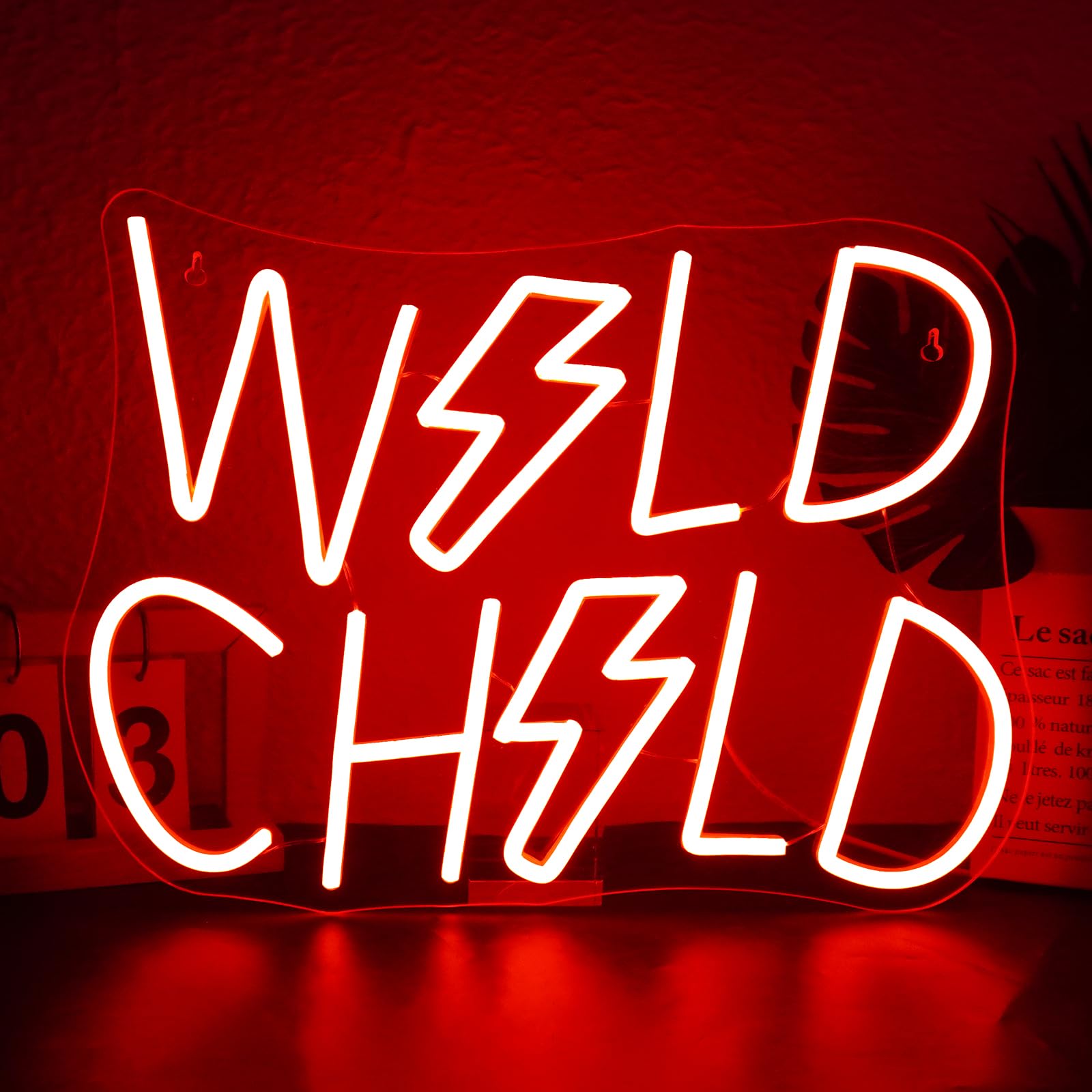 Horseneon Wild Child Neon Sign Dimmable Creative Led Wall Decor For Home Colorful Neon Lights For Child Edgy Room Decor Teens Unique Back To School Gift For Students