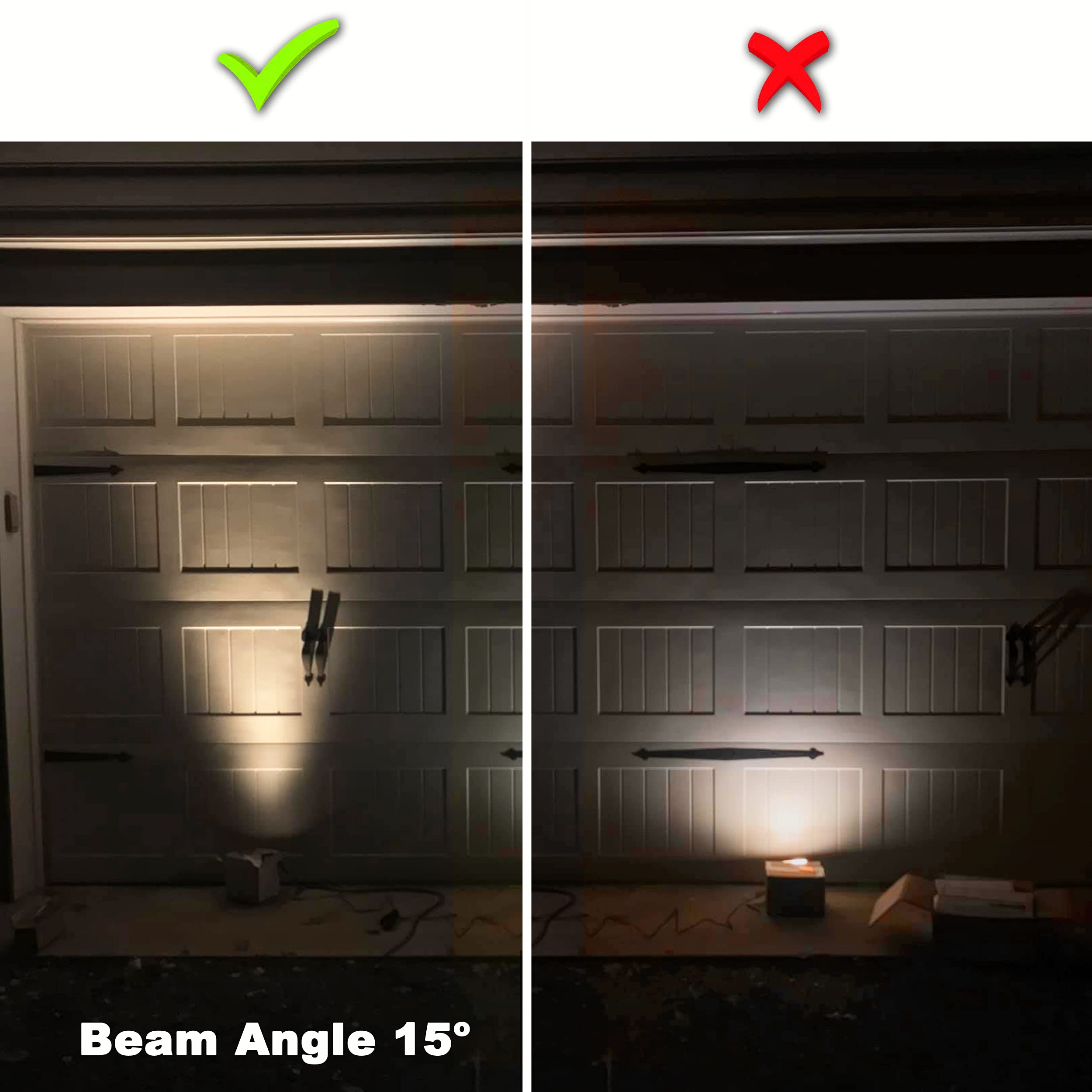 Alide Mr16 Led Bulbs 15 Degree 15 Narrow Beam Angle Gu5.3 20W 35W Halogen Equivalent 5W 450Lm 2700K Soft Warm White 12V Low Voltage Mr16 Led Bulbs For Landscape Ceiling Track Lighting 6Pack