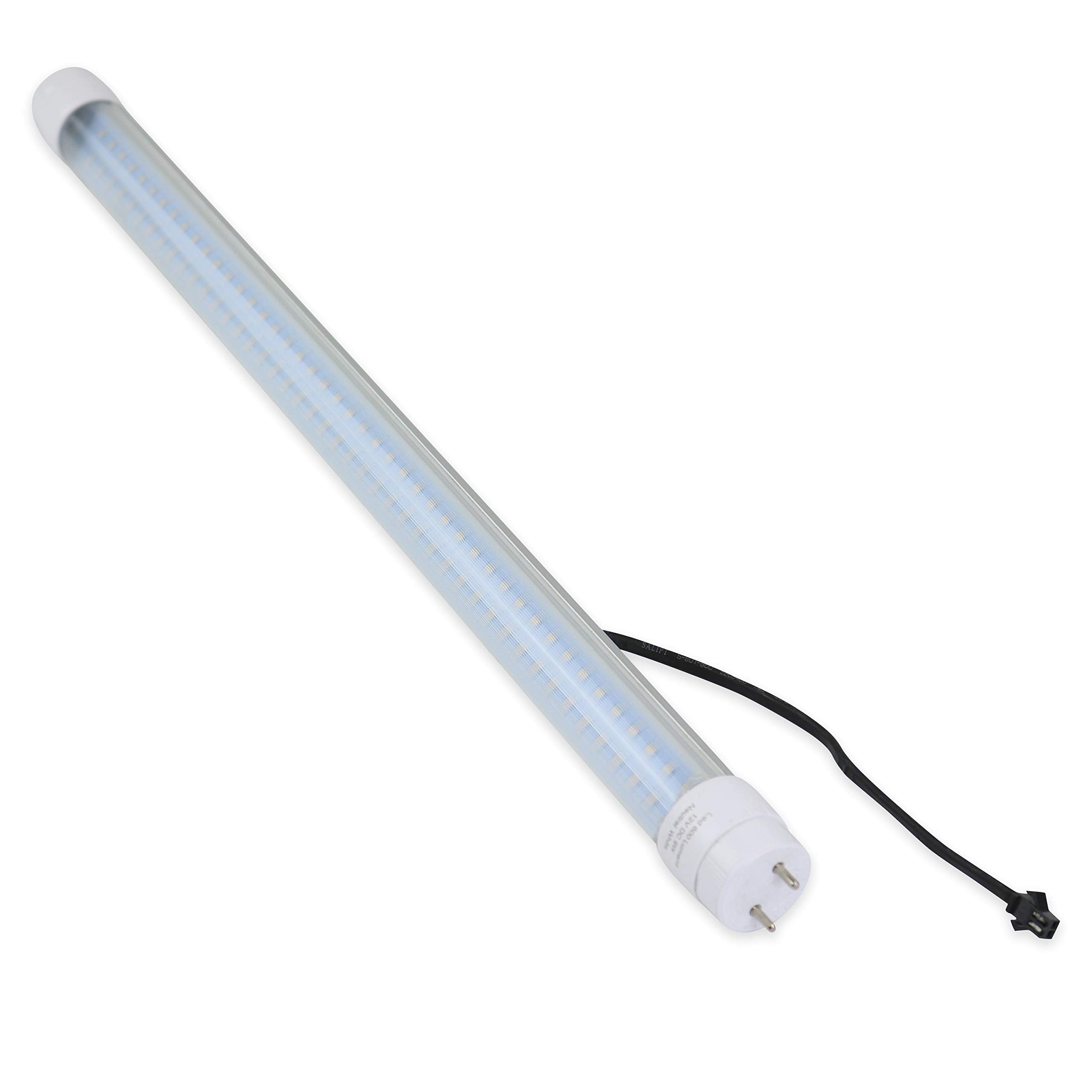 Leisure LED RV Light Bulb T8 18" Replacement, 600 Lumen Natural White, Aluminum