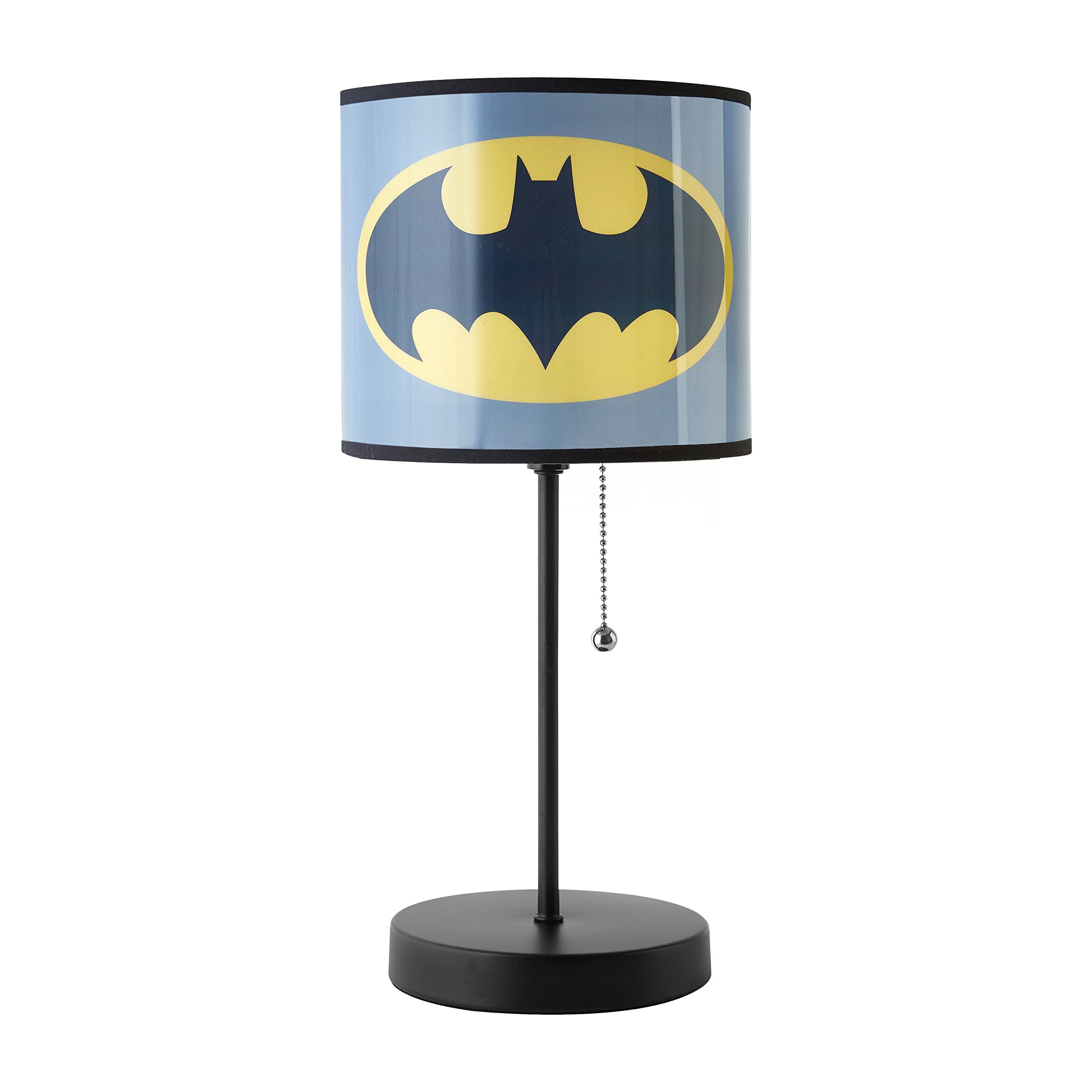 Idea Nuova Super Mario Stick Table Kids Lamp With Pull Chain, Themed Printed Decorative Shade
