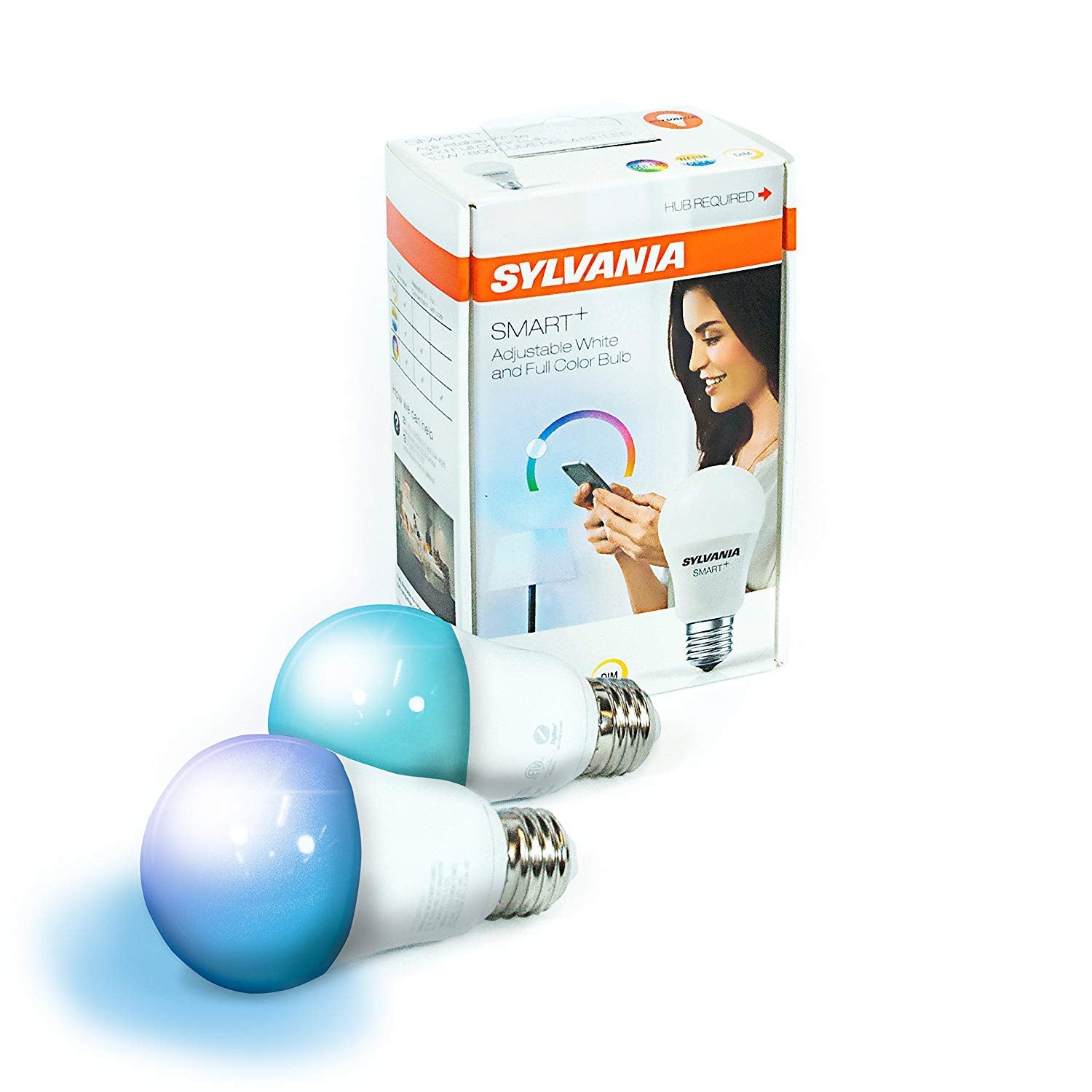 Sylvania Smart Zigbee Full Color A19 Led Bulb For Smartthings Echo Plus, 10.5W, Hub Needed For Amazon Alexa And Google Assistant