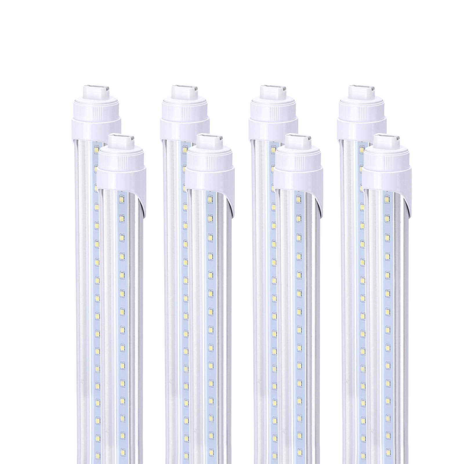 T8 T10 T12 Led Light Tube, 8Foot 2 Pin 45W R17D (Replacement For F96T12/Cw/Ho 110W Fluorescent Light), Ballast Removed, Dual-End