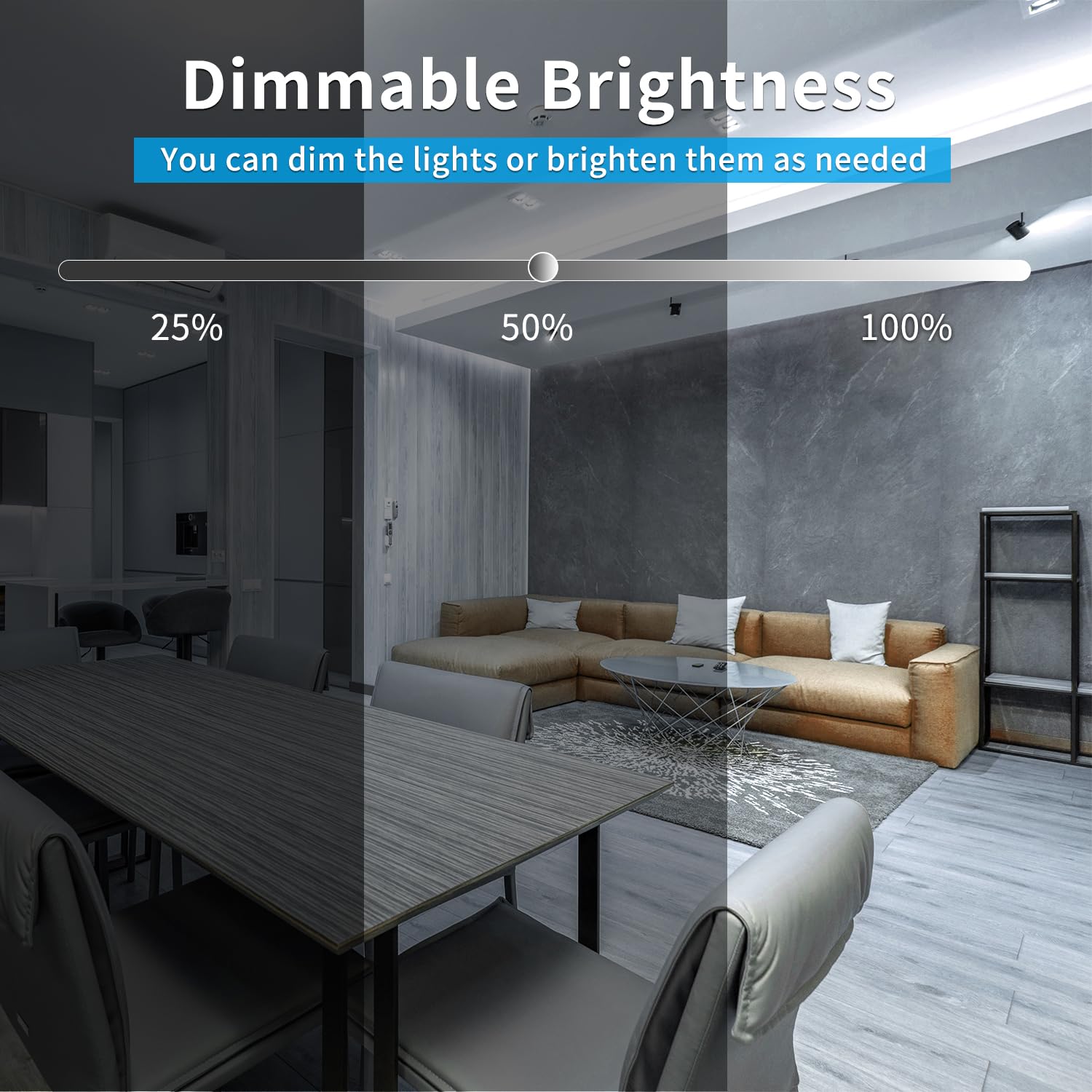 Yeewhale 50Ft Cob Led Strip Lights Dc 24V Dimmable 6000K White Flexible Led Tape Light For Bedroom, With Remote And App Control Led Tape Lights Cri90+,For Diy Home Decoration