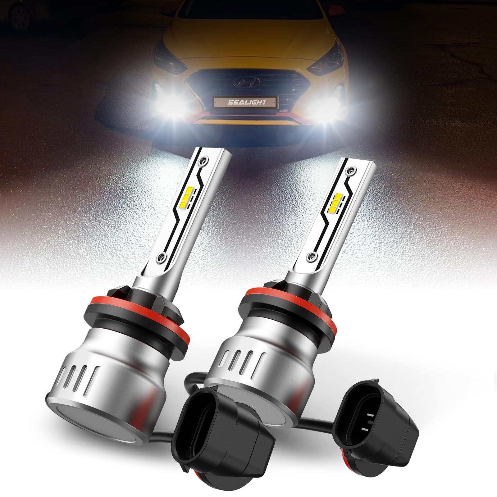 Sealight 881 Led Fog Light Bulbs, 10000Lm 886 889 H28 888 894 896 898 Fog Lights Led Bulbs 600% Brightness Upgrade, 1:1 Size 100