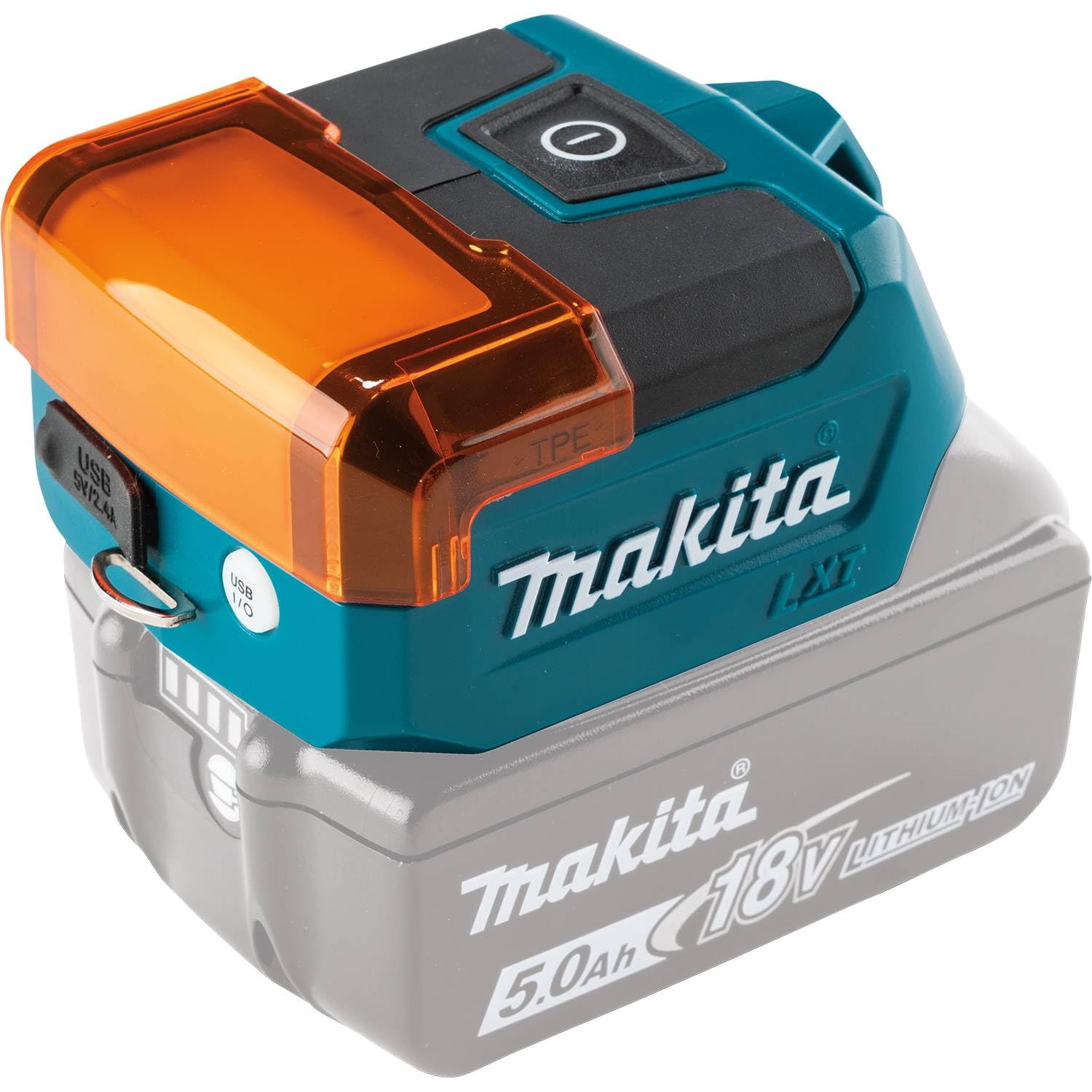 Makita DML817 18V LXT Compact LED Flashlight, Green, Plastic, Flashlight Only