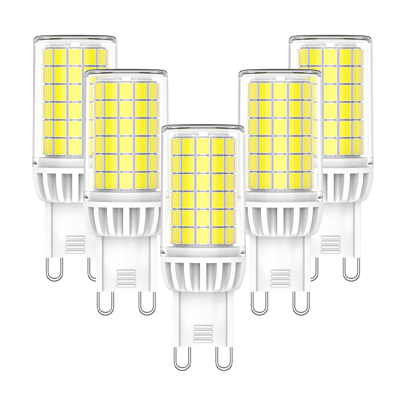 RuLEDne G9 LED Bulb Dimmable 5W, 60 Watt Equivalent, UL CUL Listed, 6000K Daylight White,T4 Specialty LED G9 Bi-pin Base Halogen