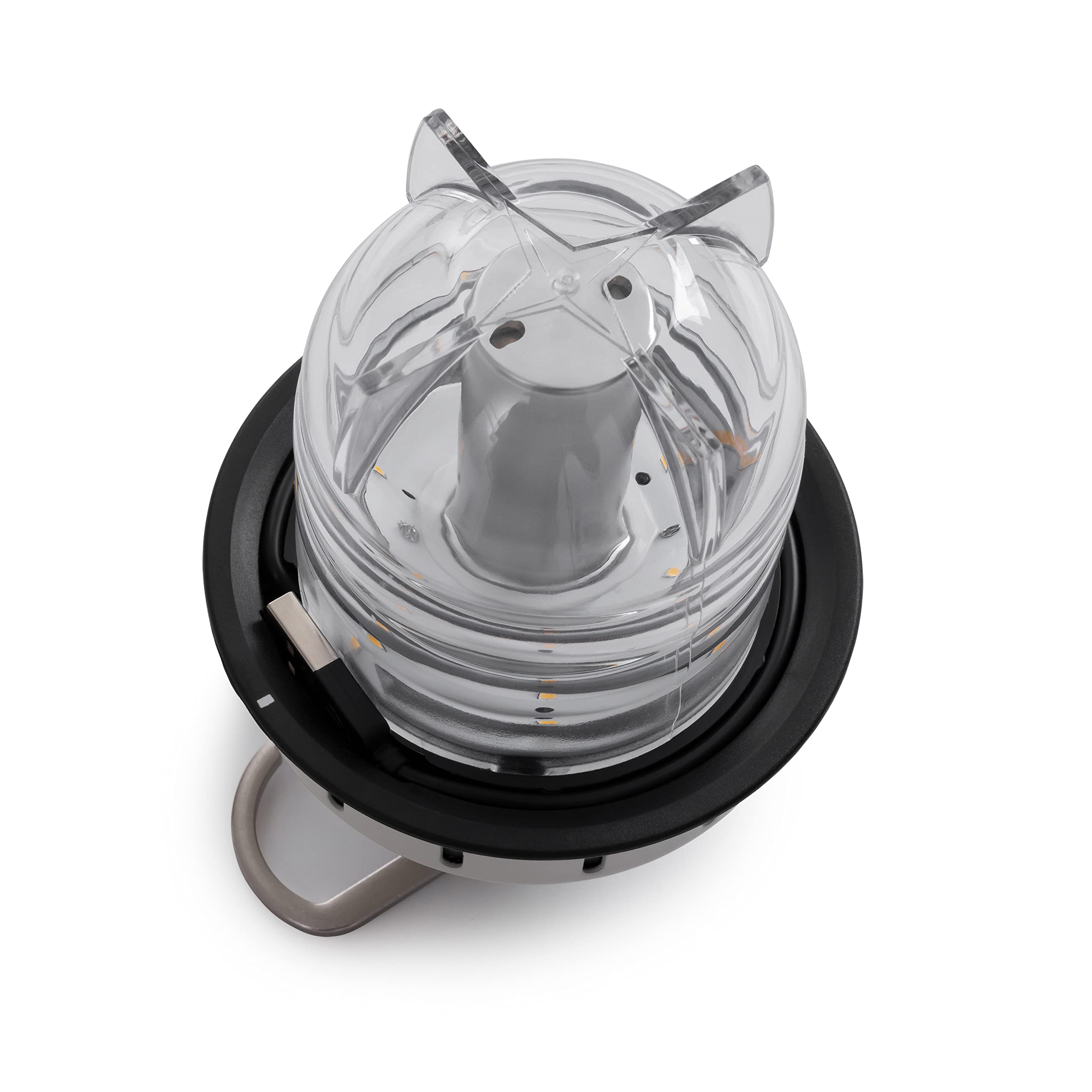 Barebones Beacon Hanging Light - Vintage White LED Lantern, Rechargeable, Weatherproof, 6in x 3in, Model LIV-237