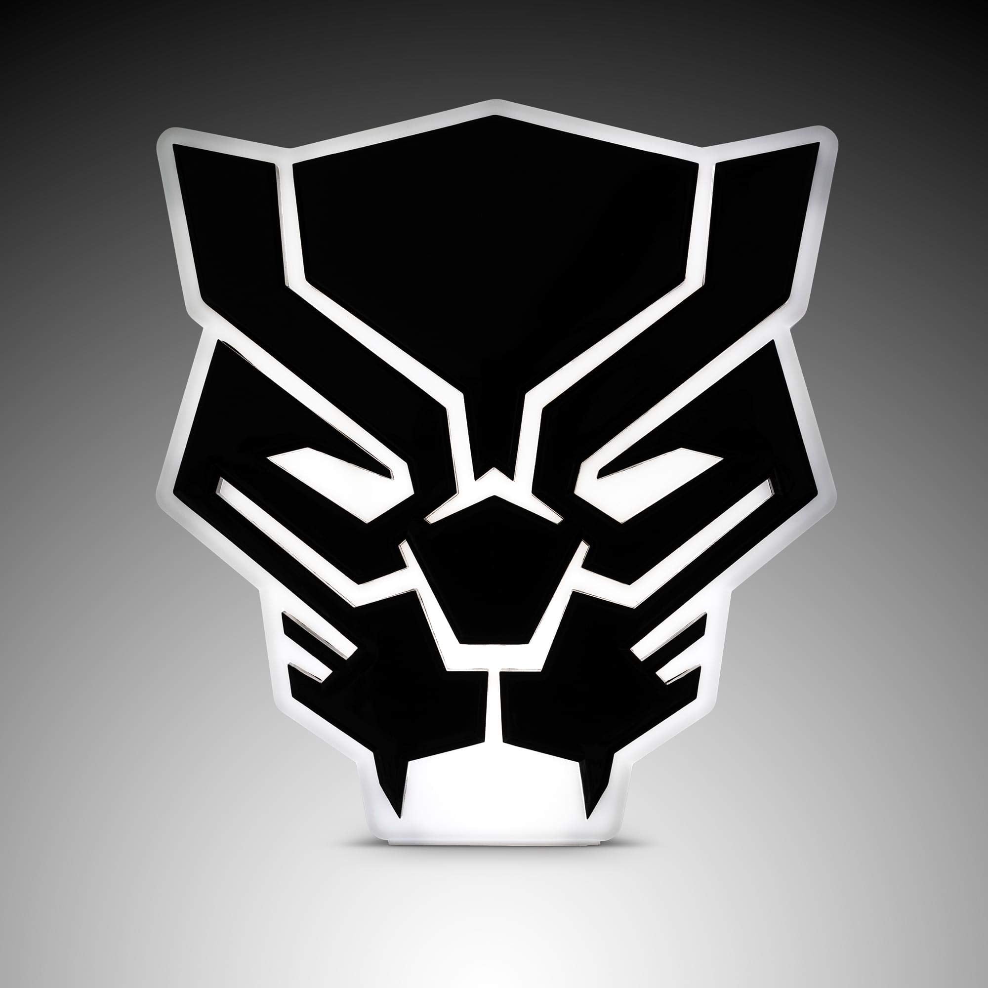 Marvel Black Panther LED Mood Light - 6 Inches Tall, Black Figure, Collectible Mood Lamp, Model RBF-15228-C